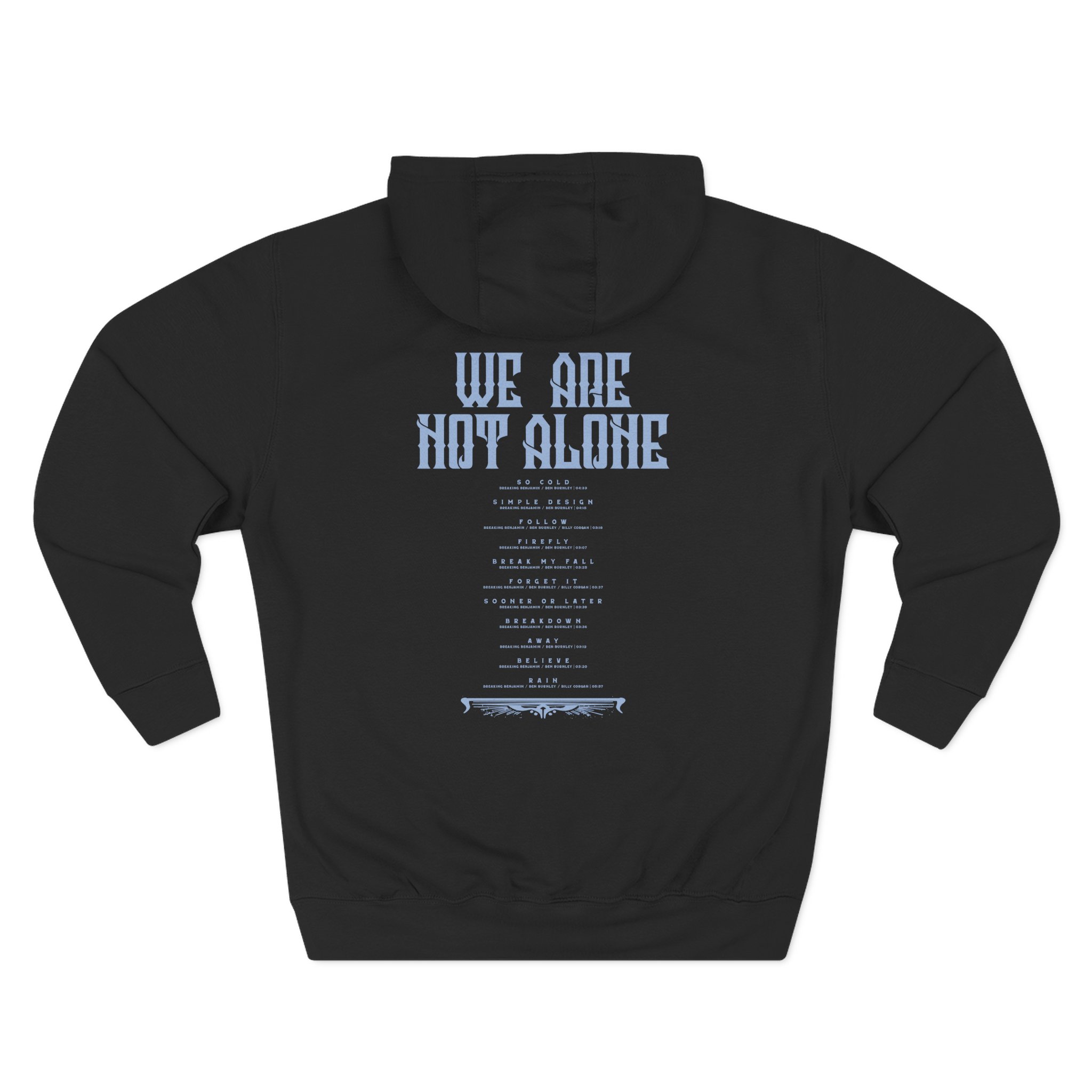 Breaking Benjamin We Are Not Alone 20th-anniversary Three-Panel Fleece Hoodie