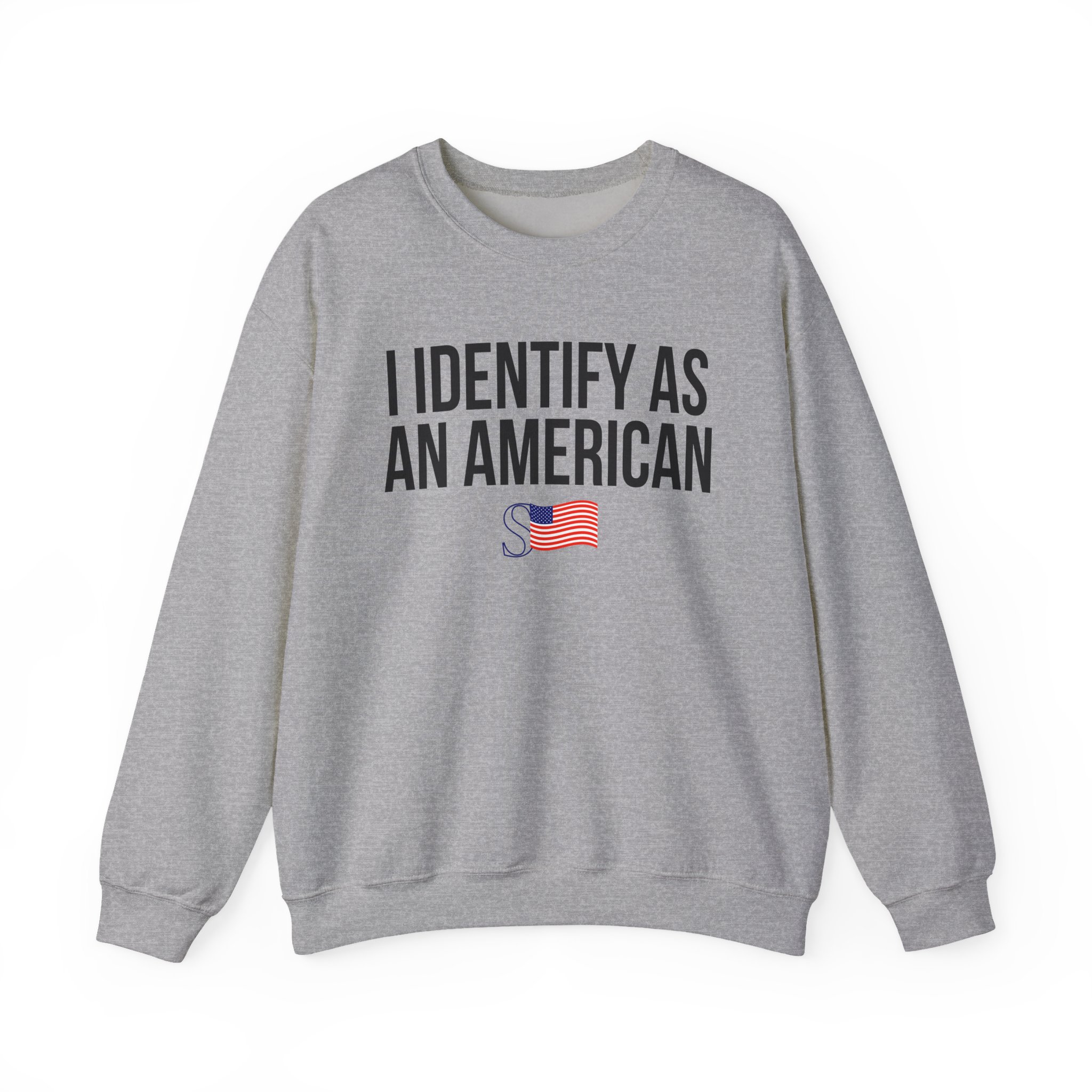 Sean Strickland I Identify as an American Unisex Heavy Blendâ„¢ Crewneck Sweatshirt