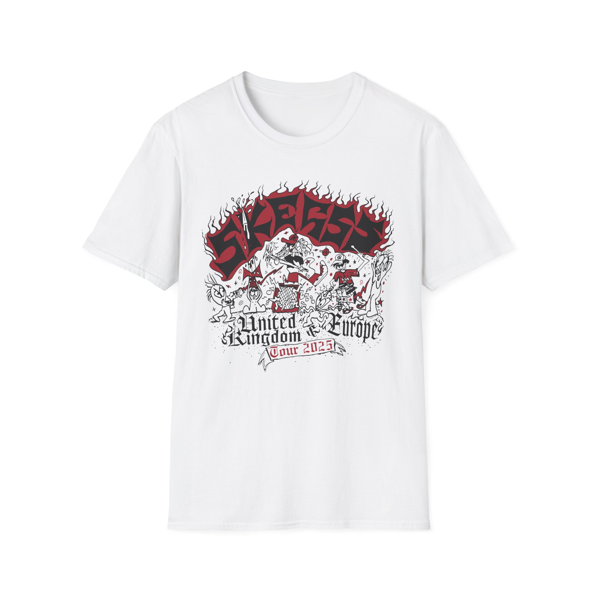 Skegss Uk Eu Tour 2025 Unisex Softstyle T-Shirt