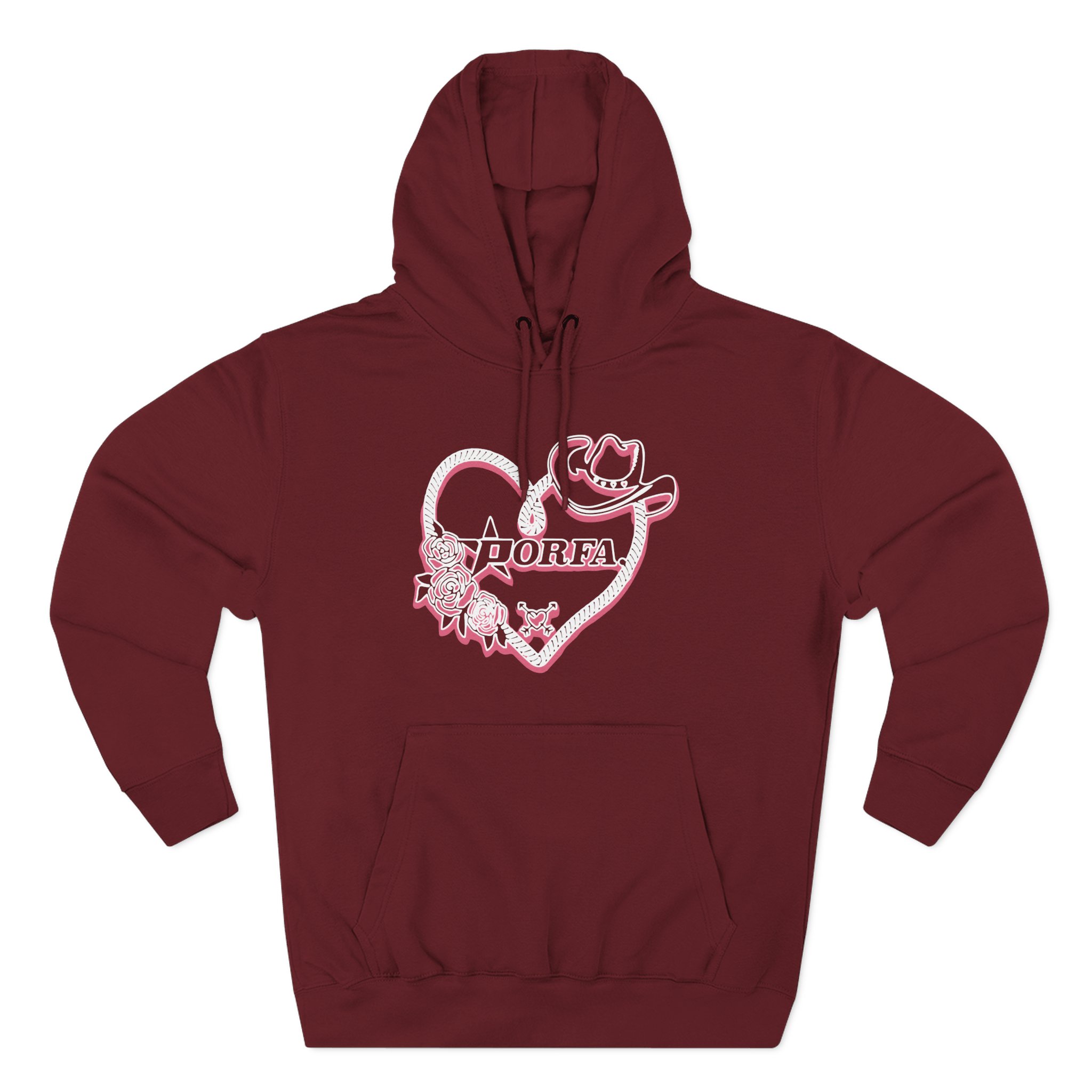 Porfa Love Lasso Three-Panel Fleece Hoodie