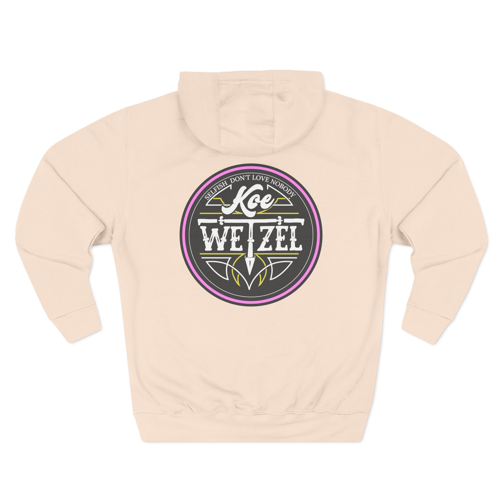 Koe Wetzel Three-Panel Fleece Hoodie