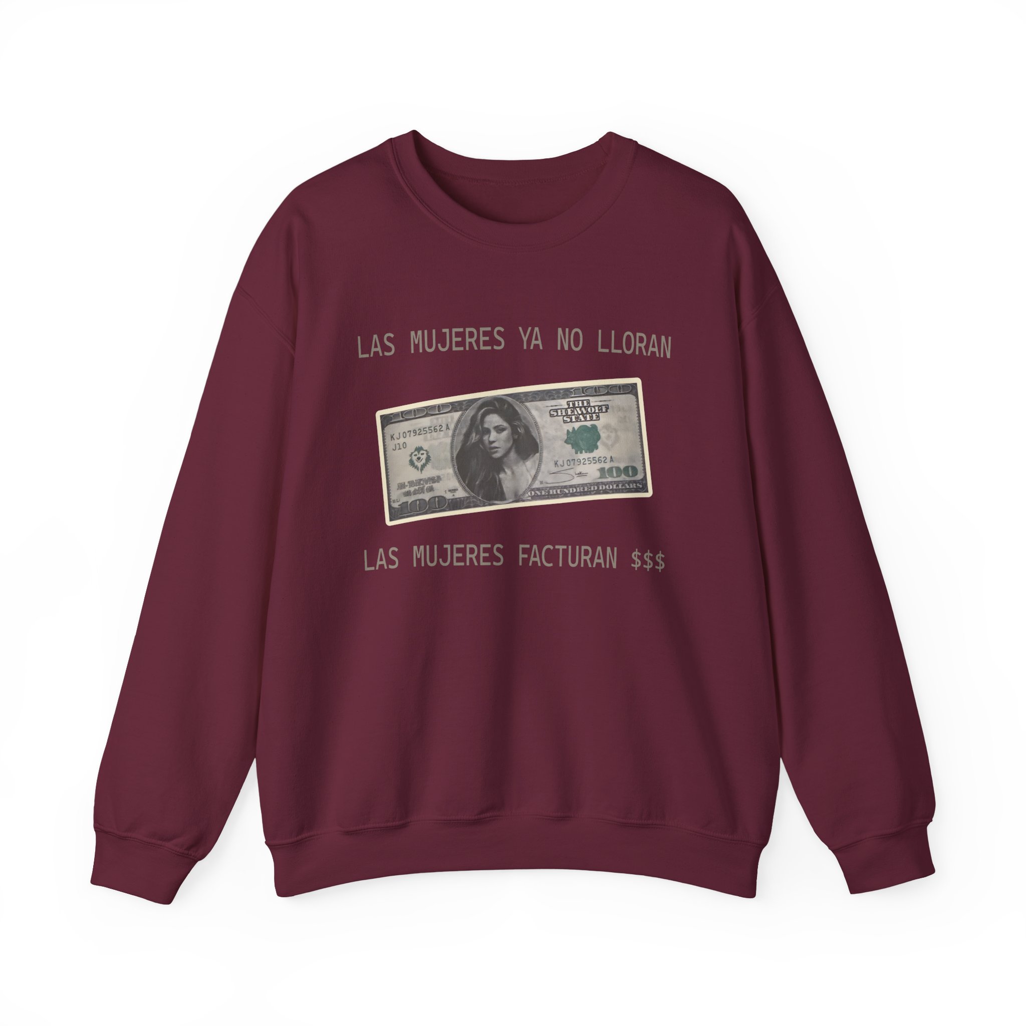 Shakira Dollar Bill Unisex Heavy Blendâ„¢ Crewneck Sweatshirt