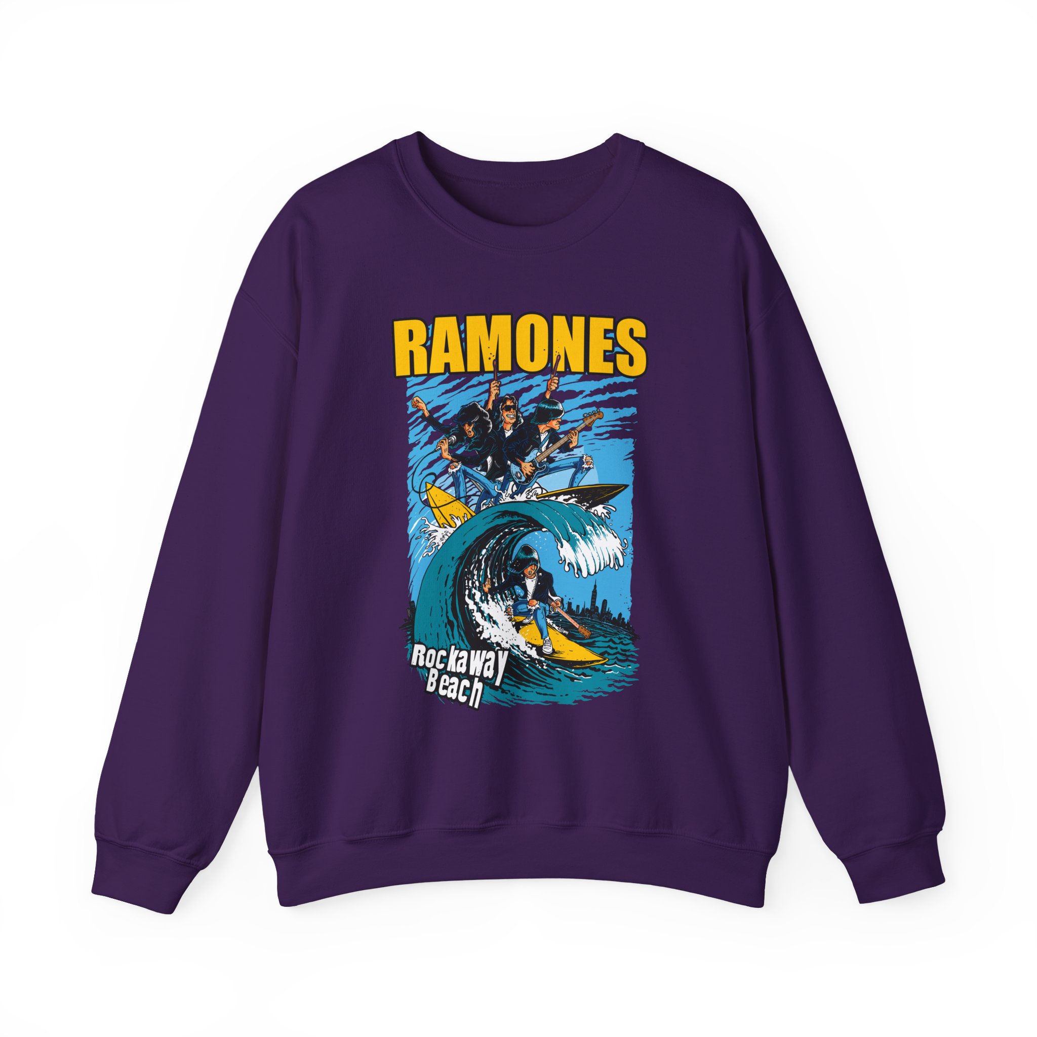 Ramones Rockaway Beach Unisex Heavy Blendâ„¢ Crewneck Sweatshirt