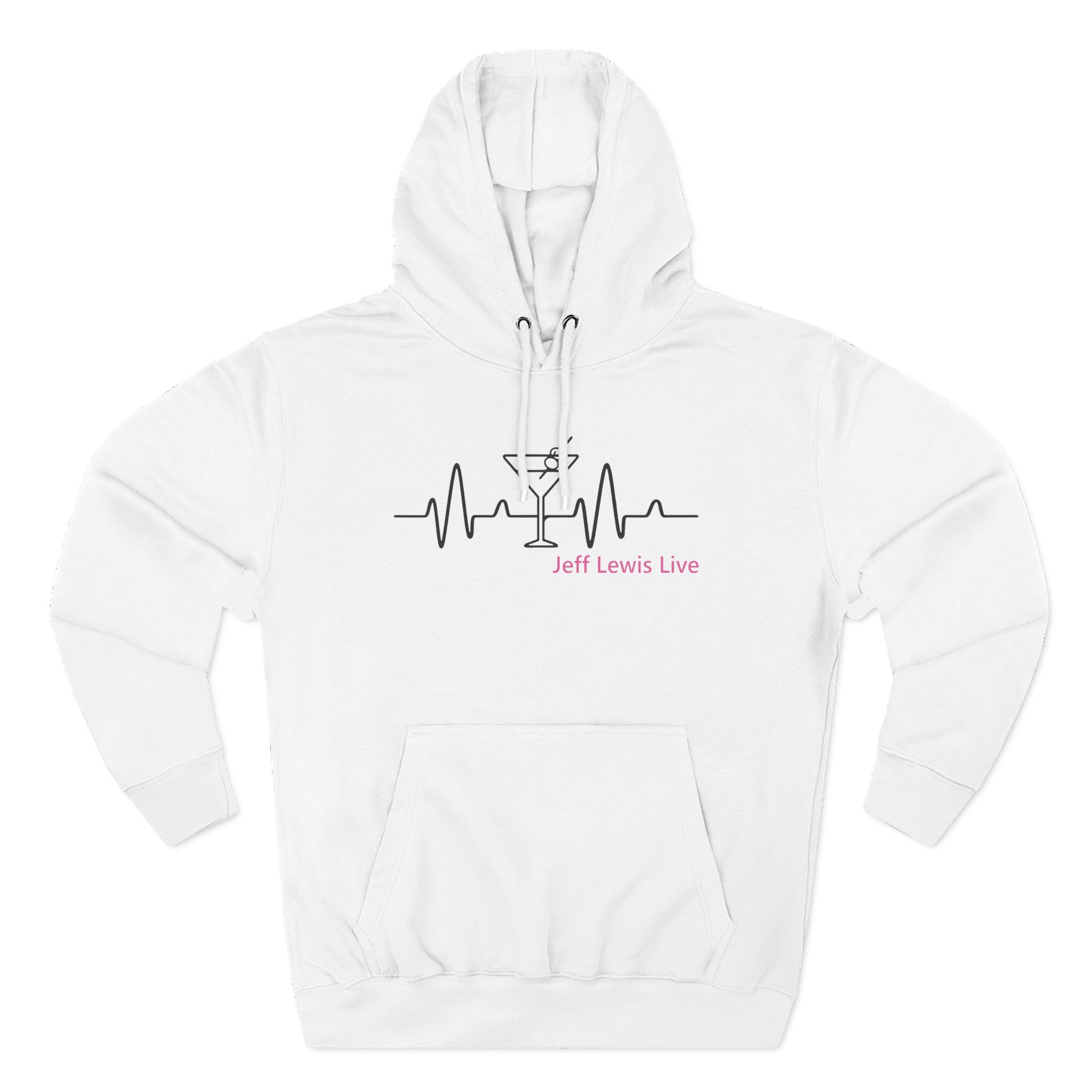 Jeffrey Lewis Jll Martini Heartbeat Three-Panel Fleece Hoodie