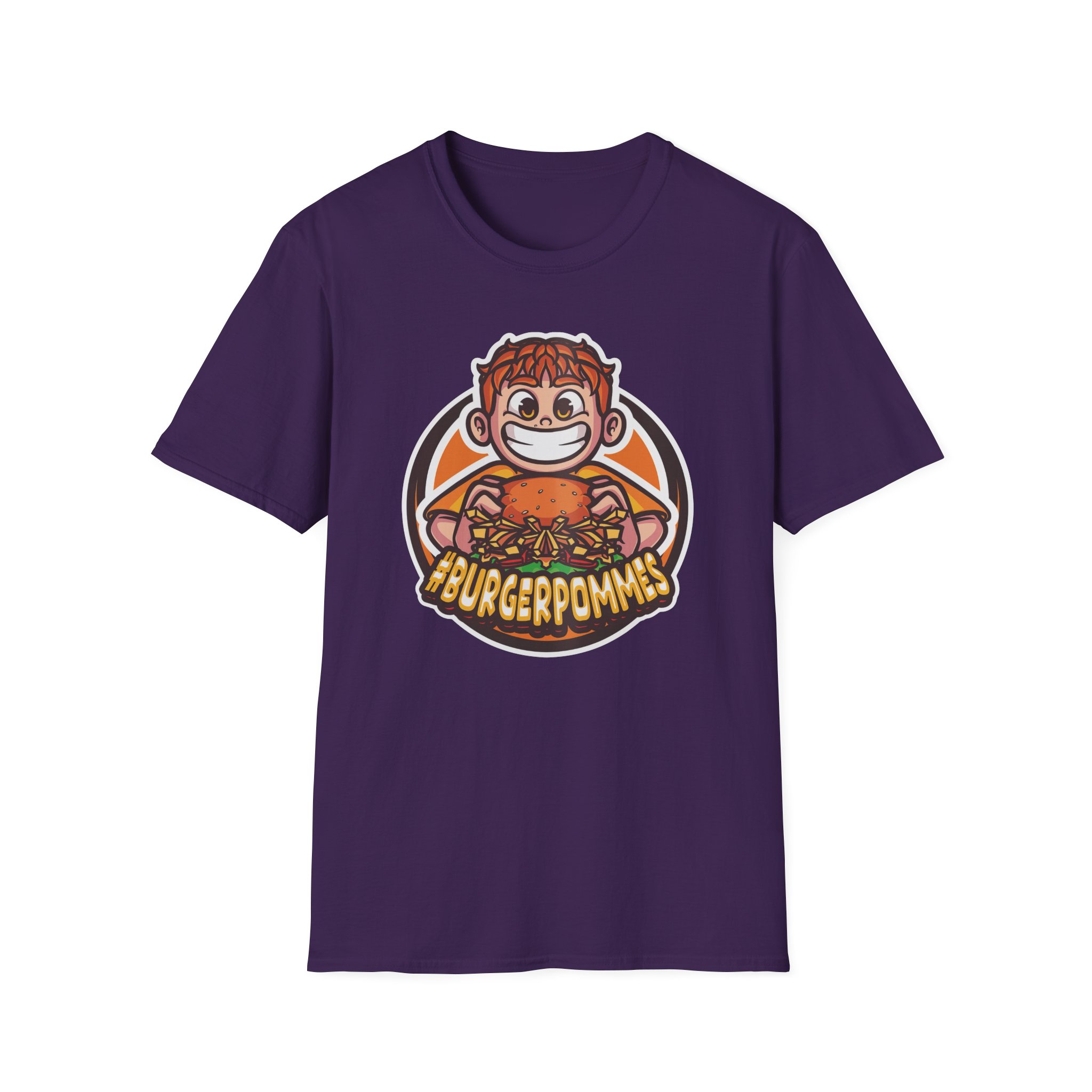 Burger Pommes Unisex Softstyle T-Shirt
