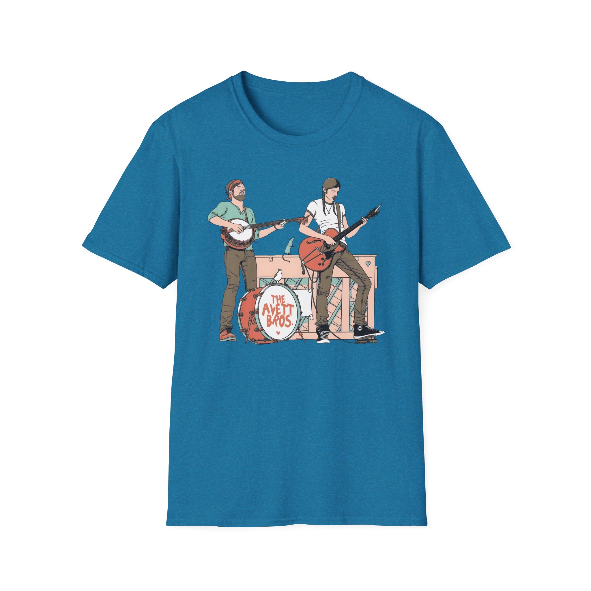 Avett Brothers on Stage Unisex Softstyle T-Shirt