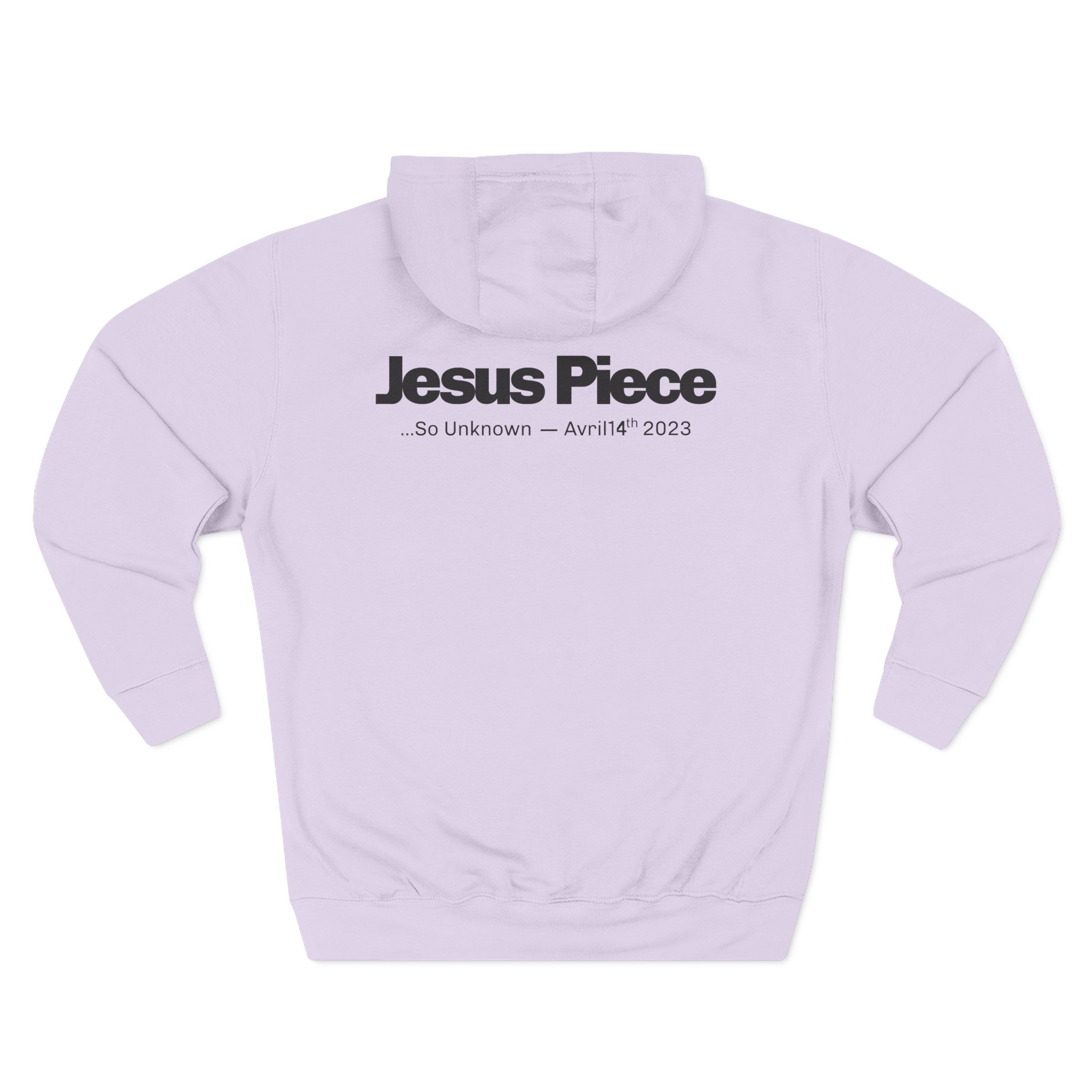 Jesus Piece Symbols Three-Panel Fleece Hoodie