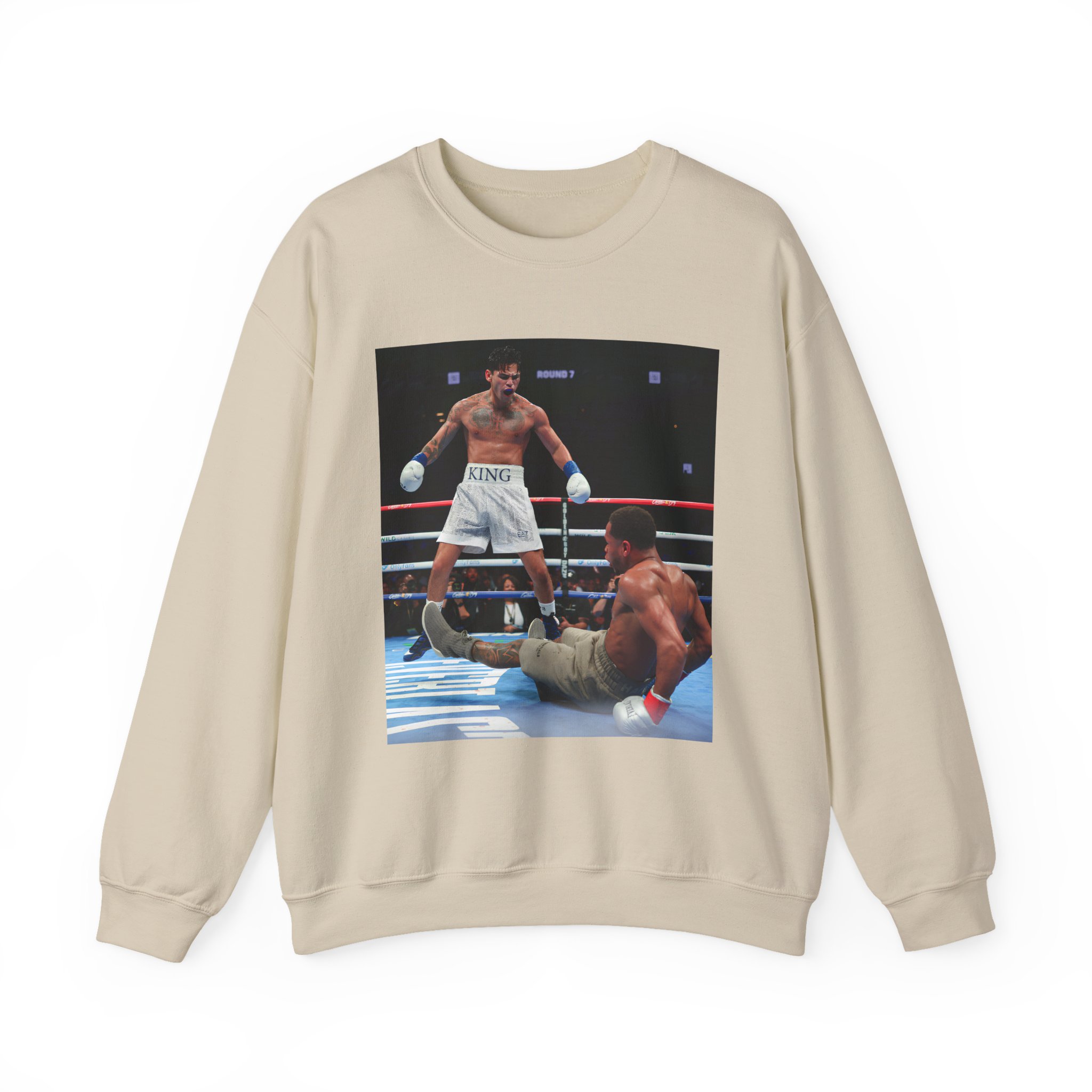Ryan Garcia Knocks Down Devin Haney Unisex Heavy Blendâ„¢ Crewneck Sweatshirt