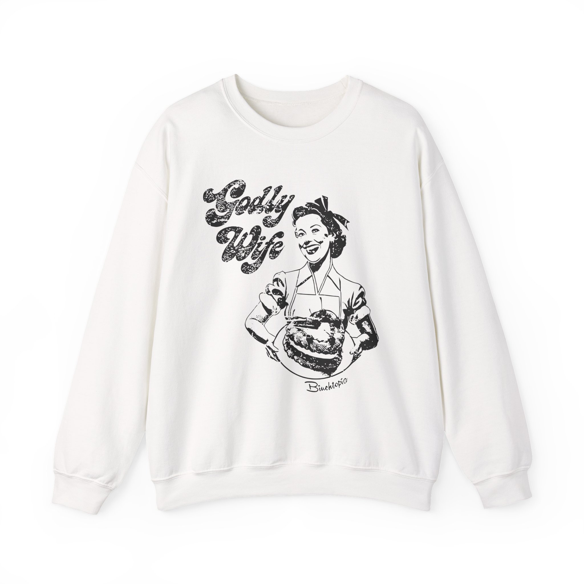 Binchtopia Godly Wife Unisex Heavy Blendâ„¢ Crewneck Sweatshirt