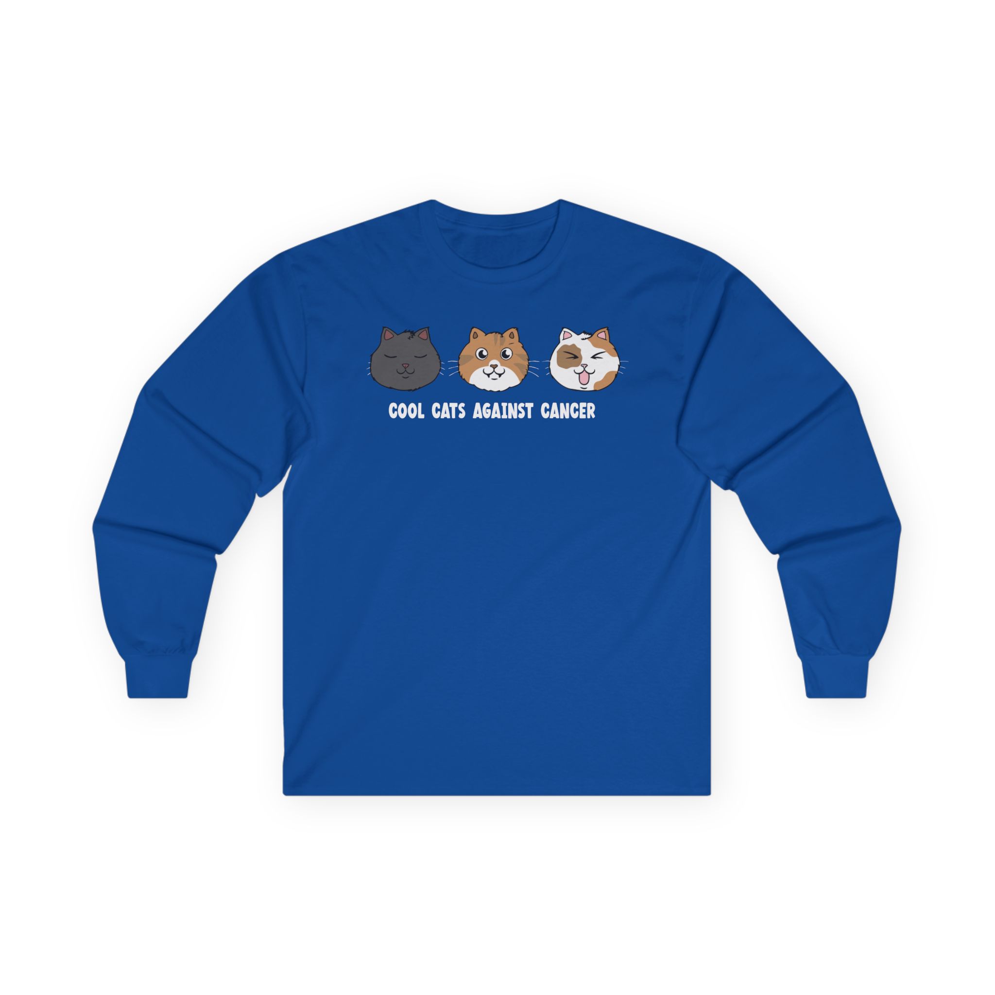 Lilsimsie Cool Cats Against Cancer Unisex Ultra Cotton Long Sleeve Tee