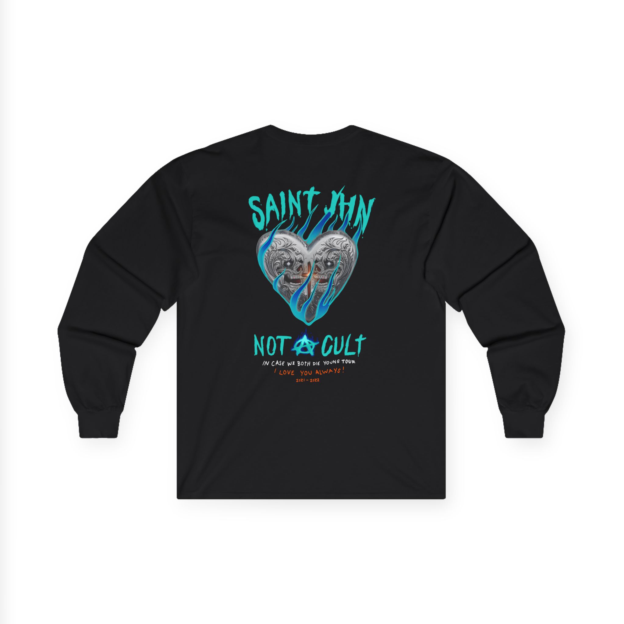 Saint Jhn Chromedd Hearts Icwbdy Unisex Ultra Cotton Long Sleeve Tee