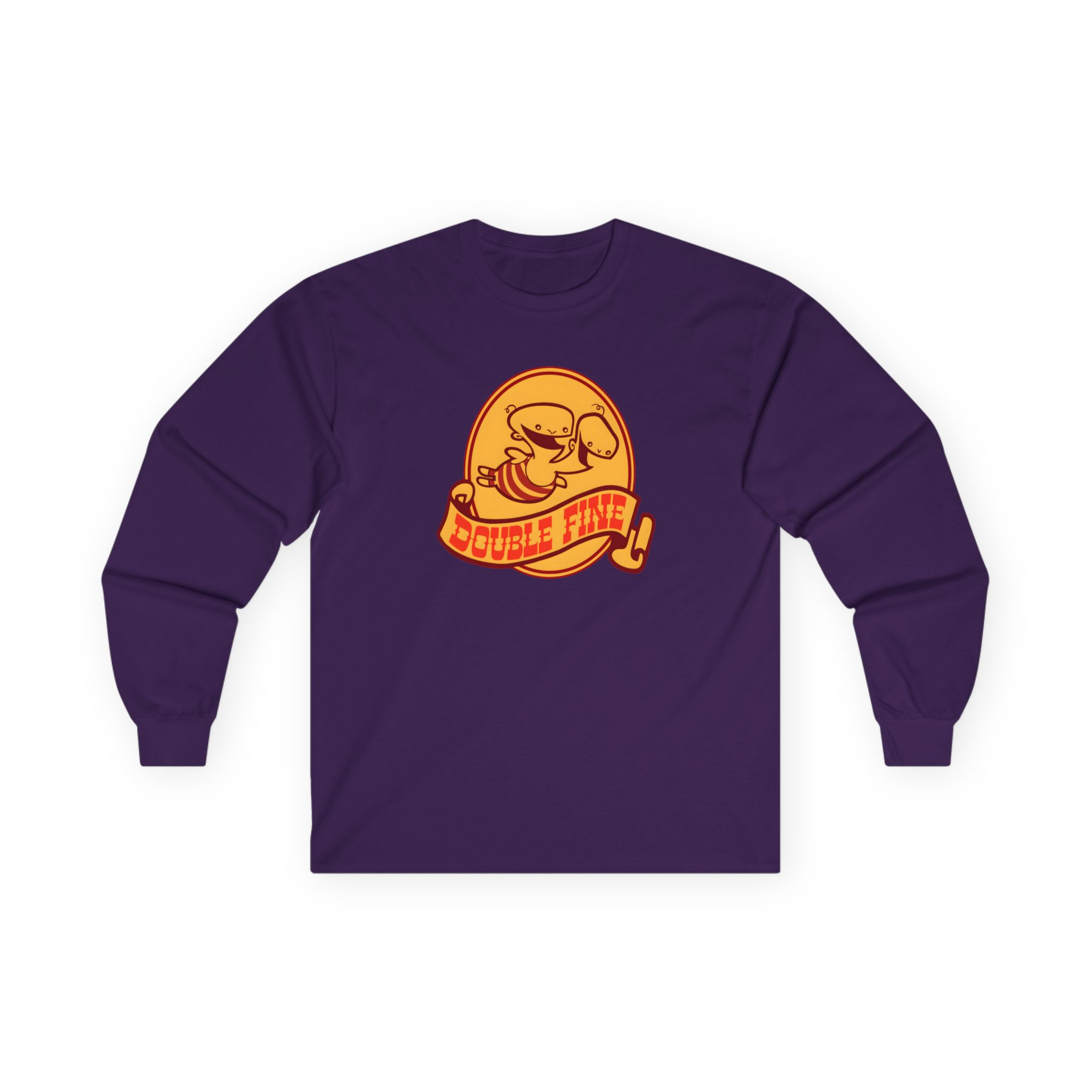 Double Fine Golden Two-headed Baby Unisex Ultra Cotton Long Sleeve Tee