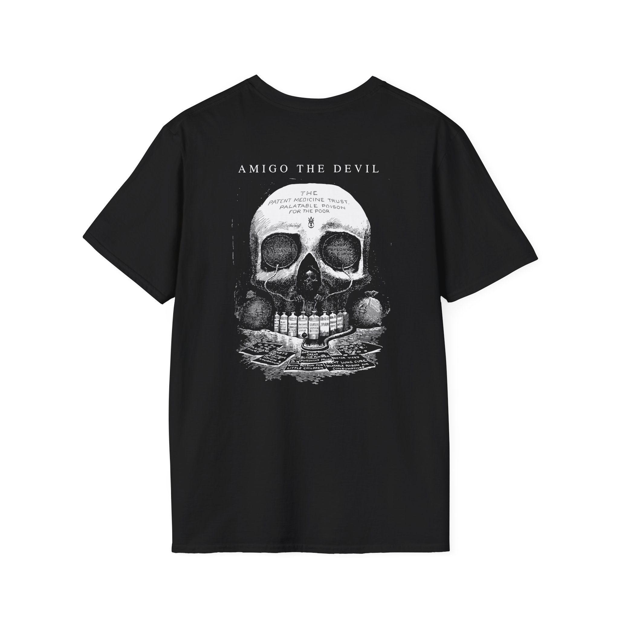 Amigo The Devil Death's Laboratory" Unisex Softstyle T-Shirt