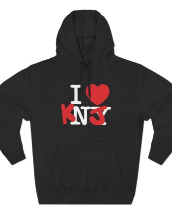 KNJ I Love Three-Panel Fleece Hoodie