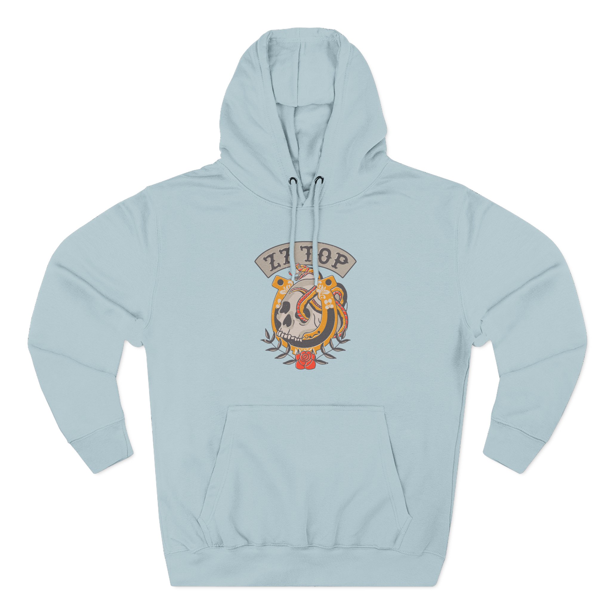 ZZ Top Skull Three-Panel Fleece Hoodie