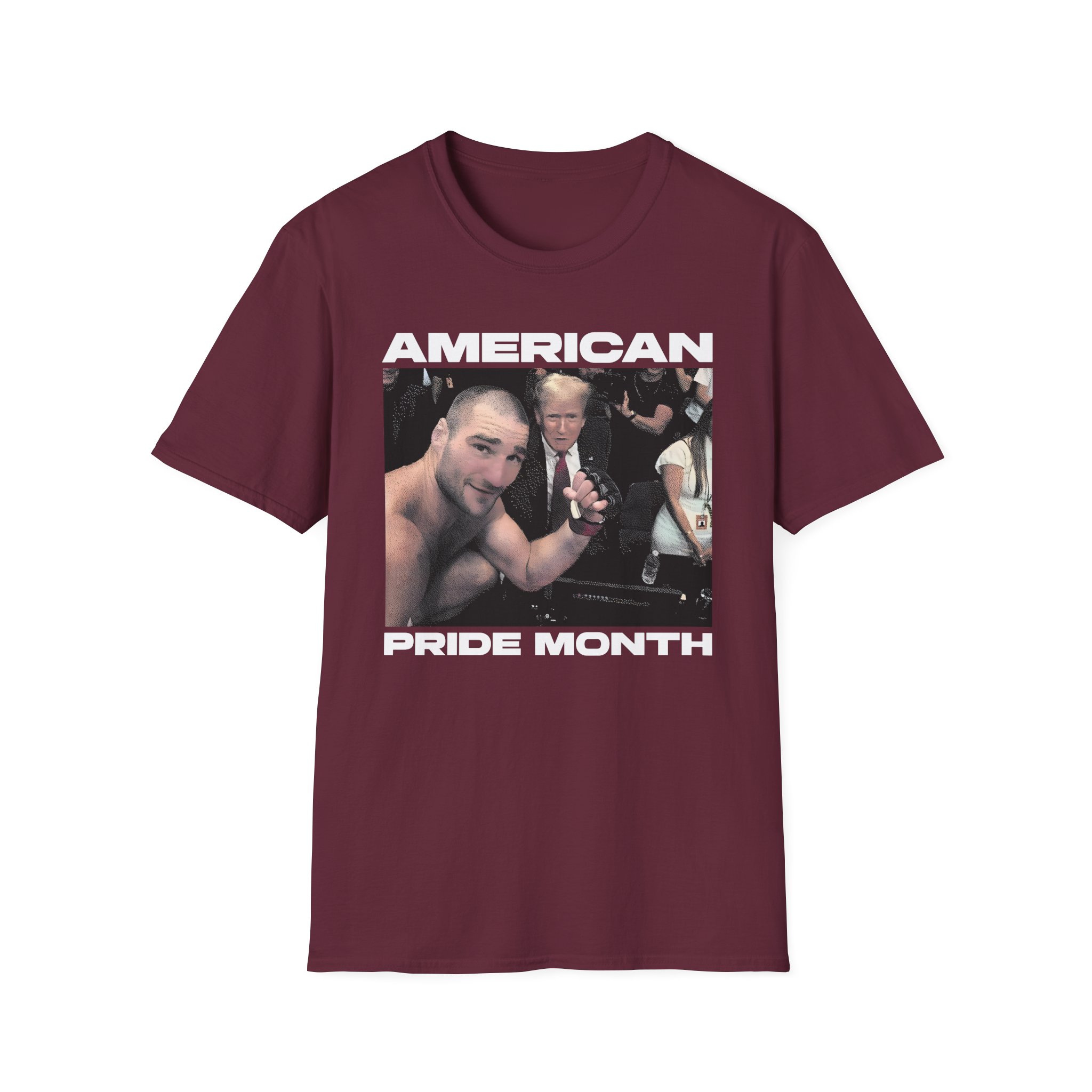Sean Strickland American Pride Month Unisex Softstyle T-Shirt