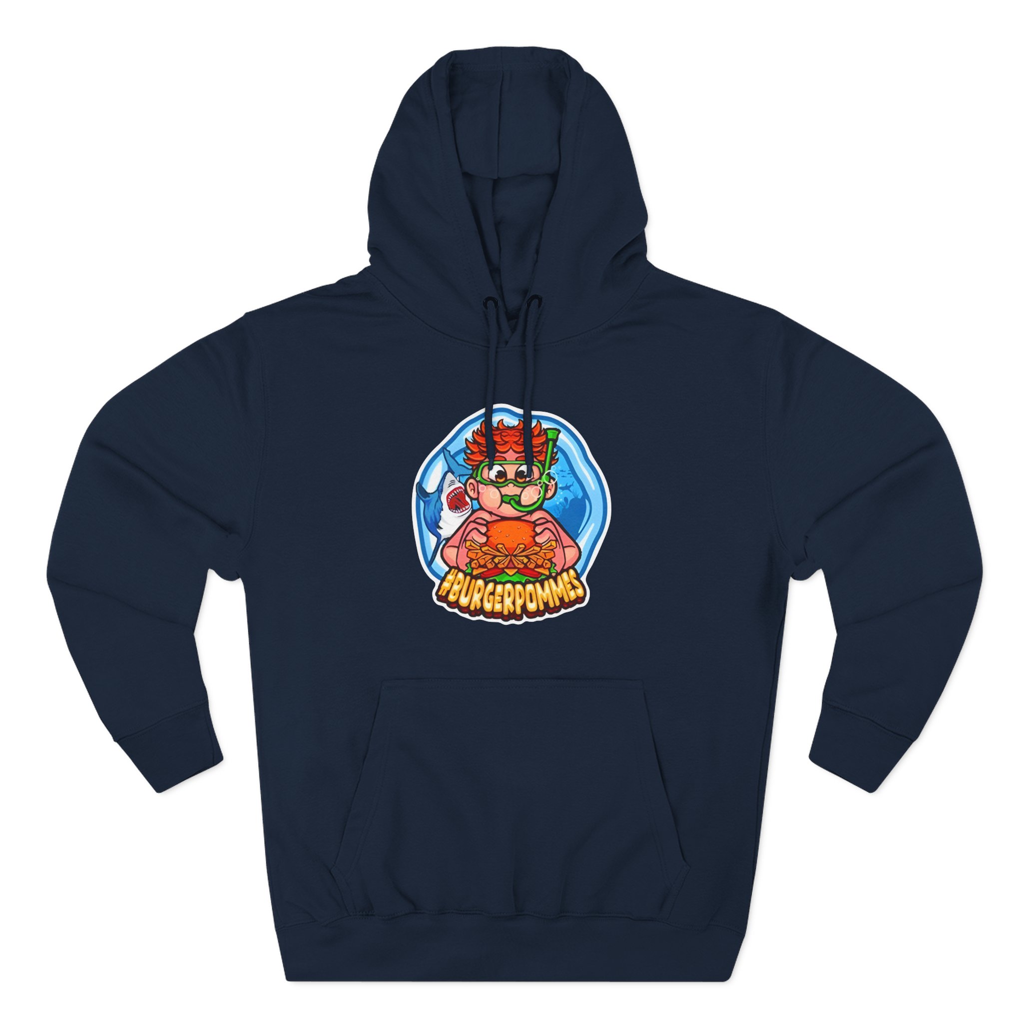 Burger Pommes Three-Panel Fleece Hoodie