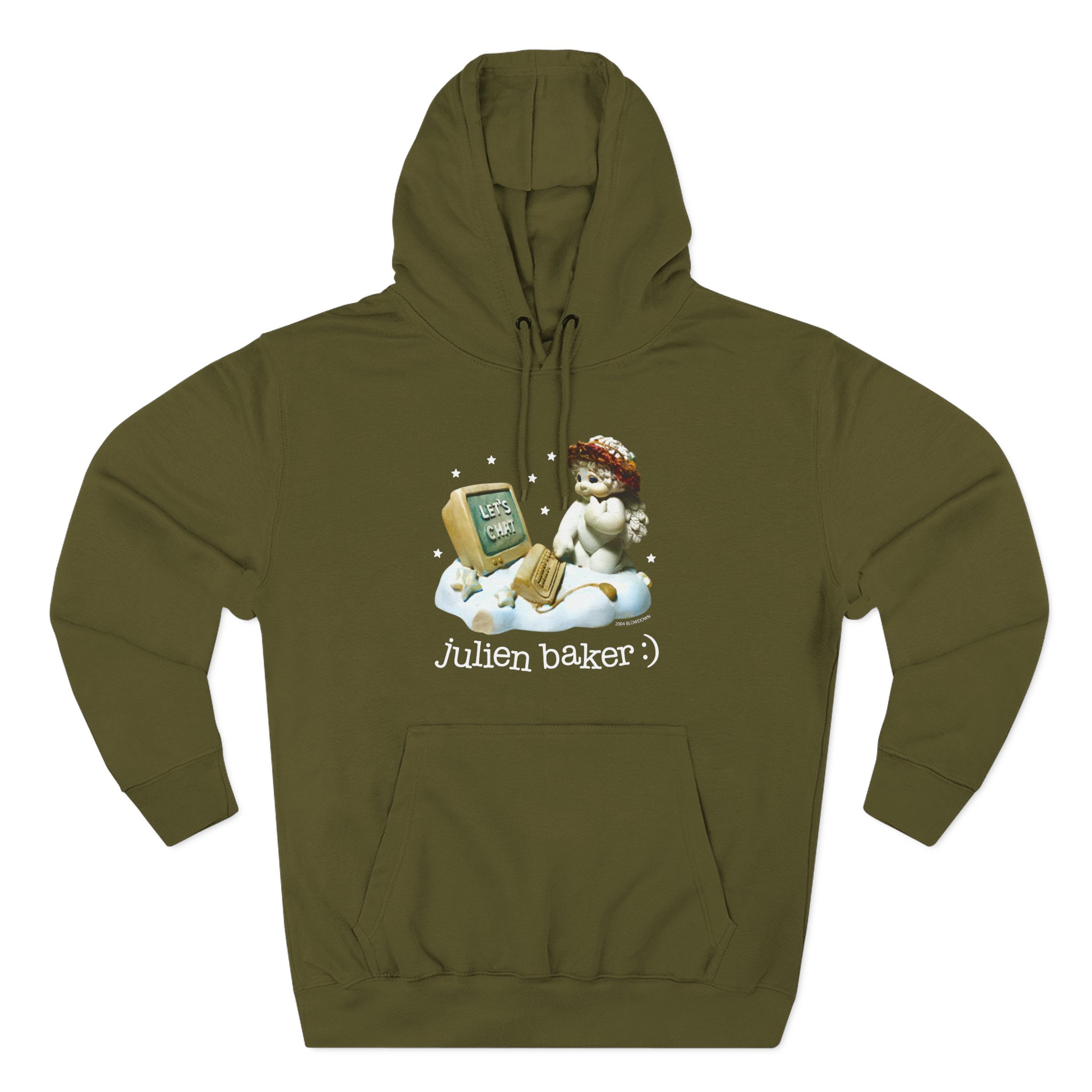 Julien Baker Online Angel Three-Panel Fleece Hoodie