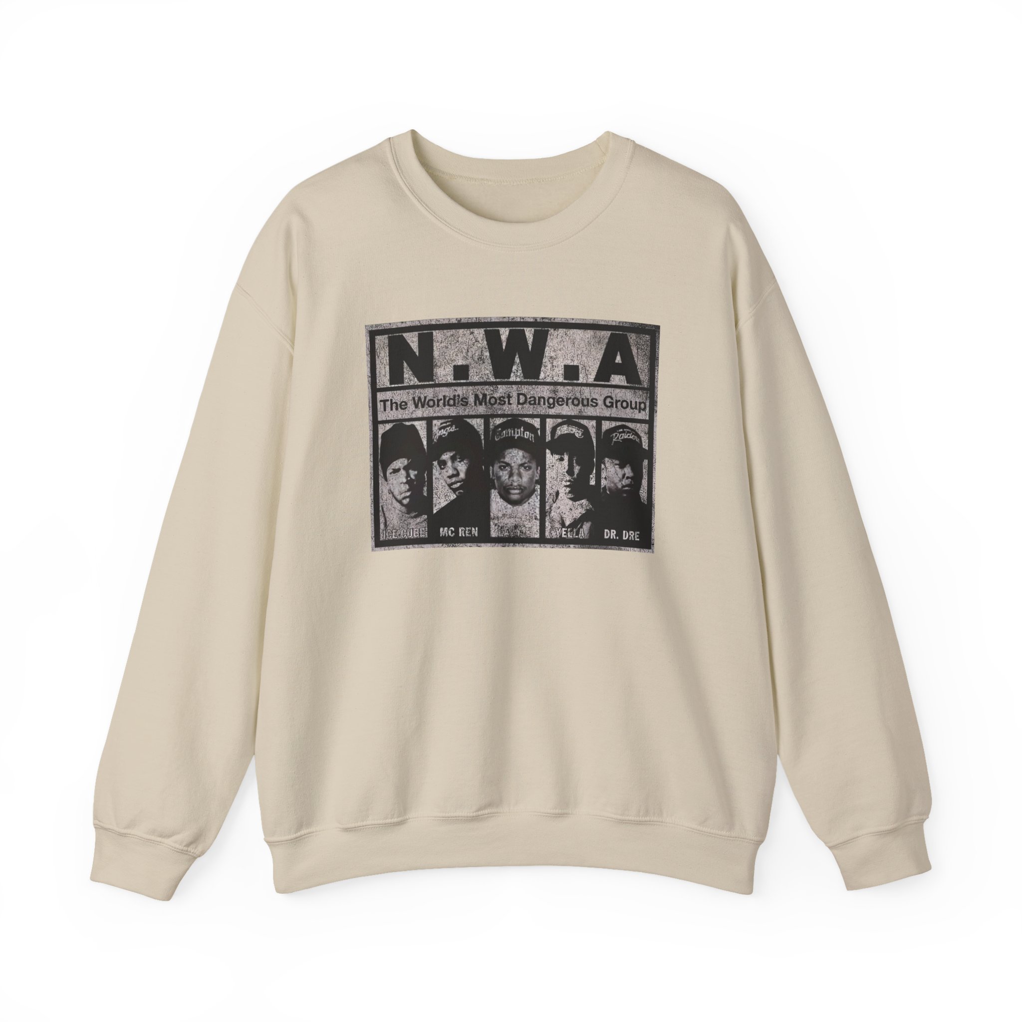 NWA The World's Most Dangerous Group Unisex Heavy Blendâ„¢ Crewneck Sweatshirt