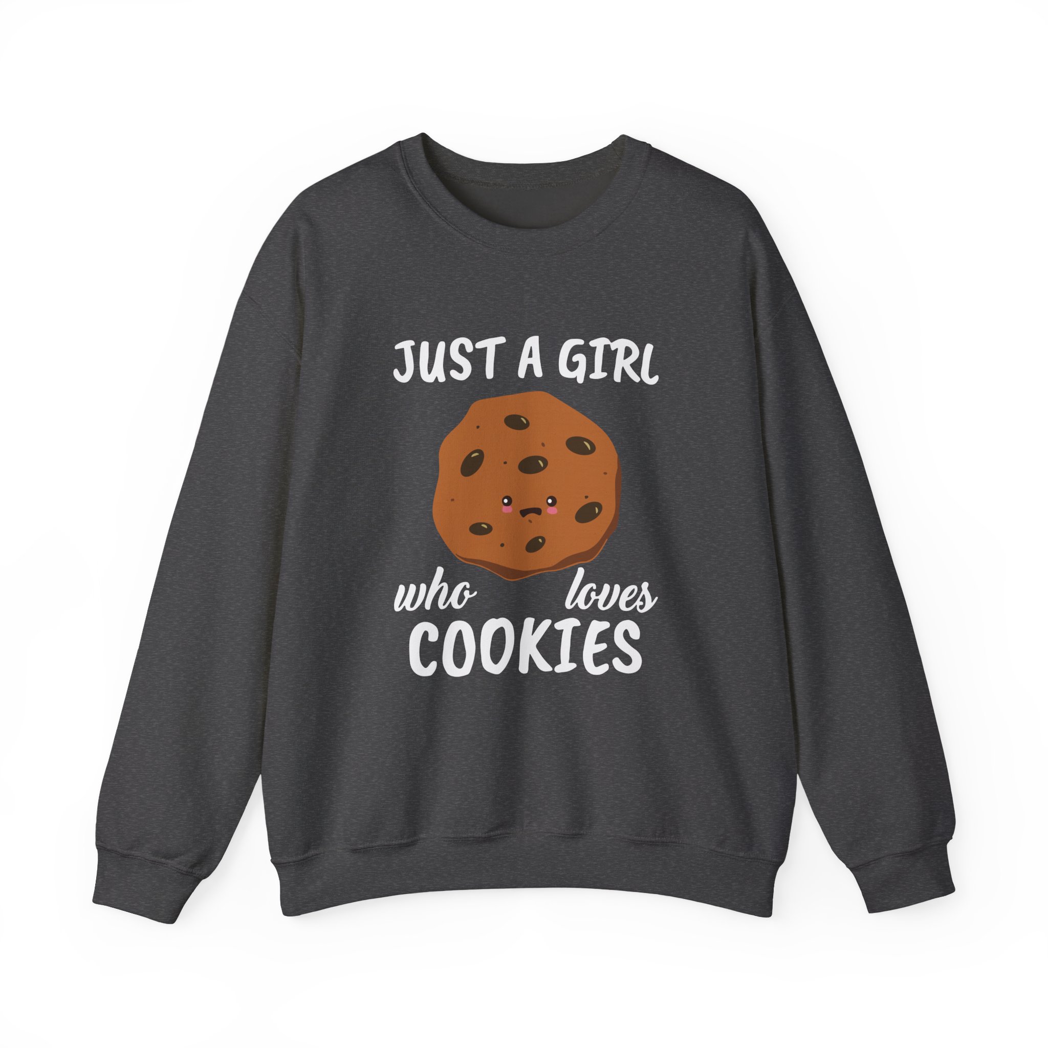 Cookieswirlc Just a Girl Who Loves Cookies Unisex Heavy Blendâ„¢ Crewneck Sweatshirt