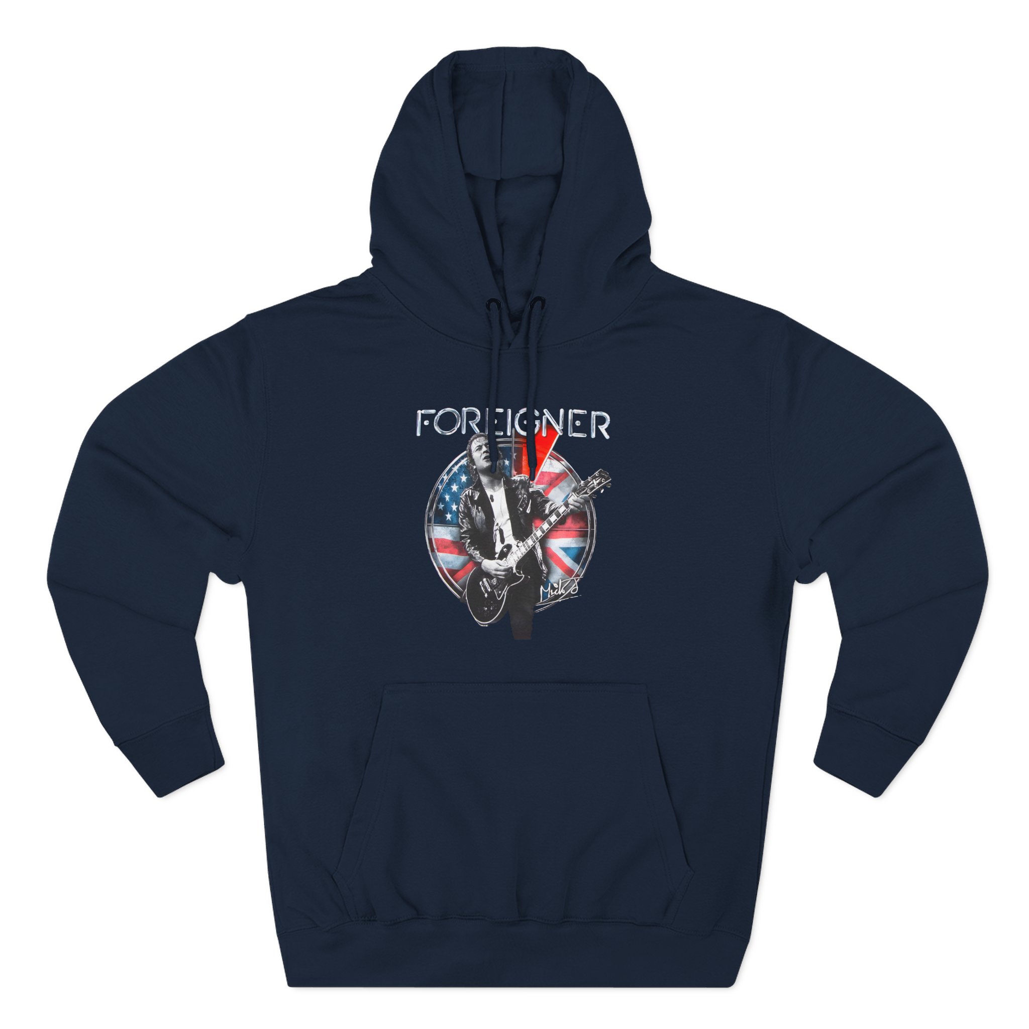 Foreigner Mick Jones Three-Panel Fleece Hoodie