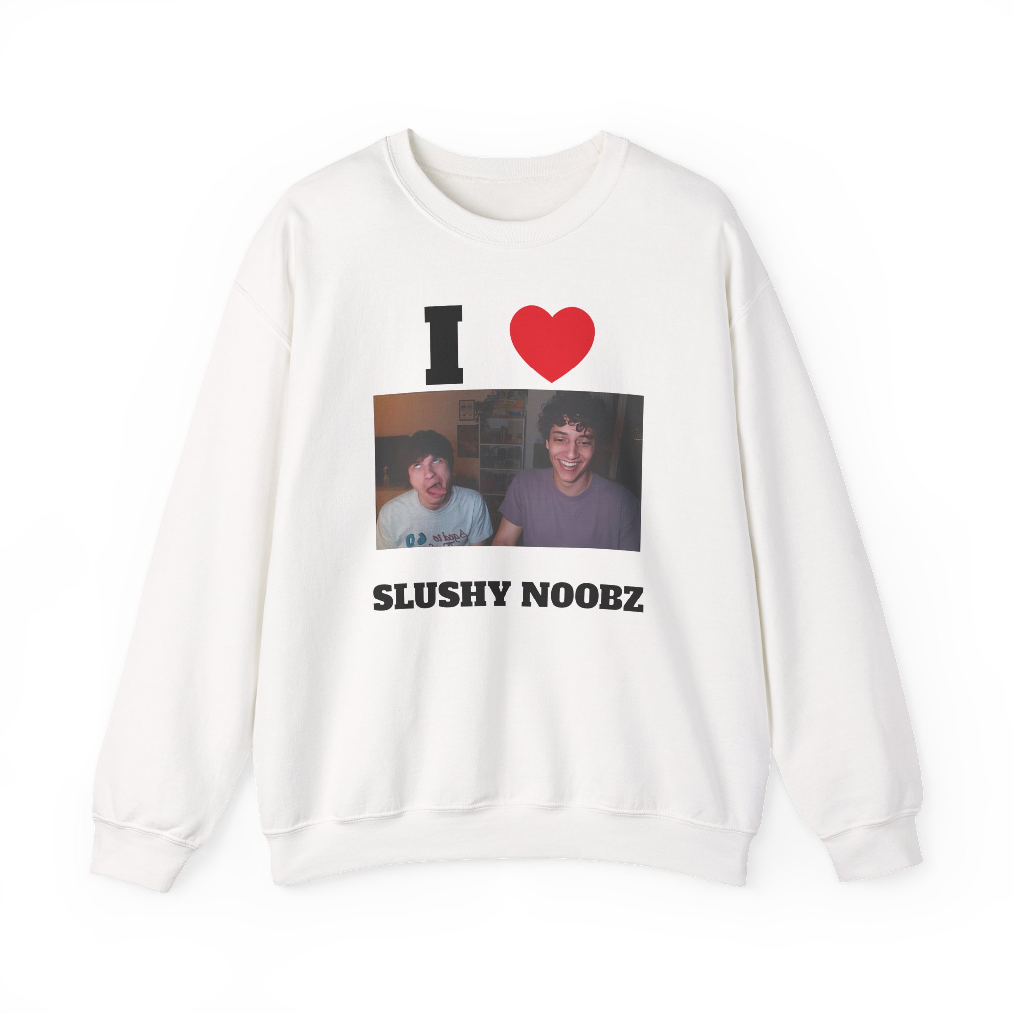 I Heart Slushy Noobz Unisex Heavy Blendâ„¢ Crewneck Sweatshirt