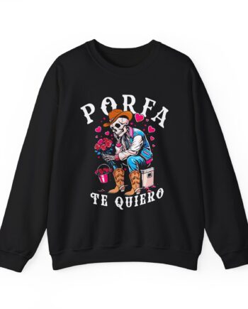 Porfa Skeleton Favor Te Quiero Unisex Heavy Blend™ Crewneck Sweatshirt