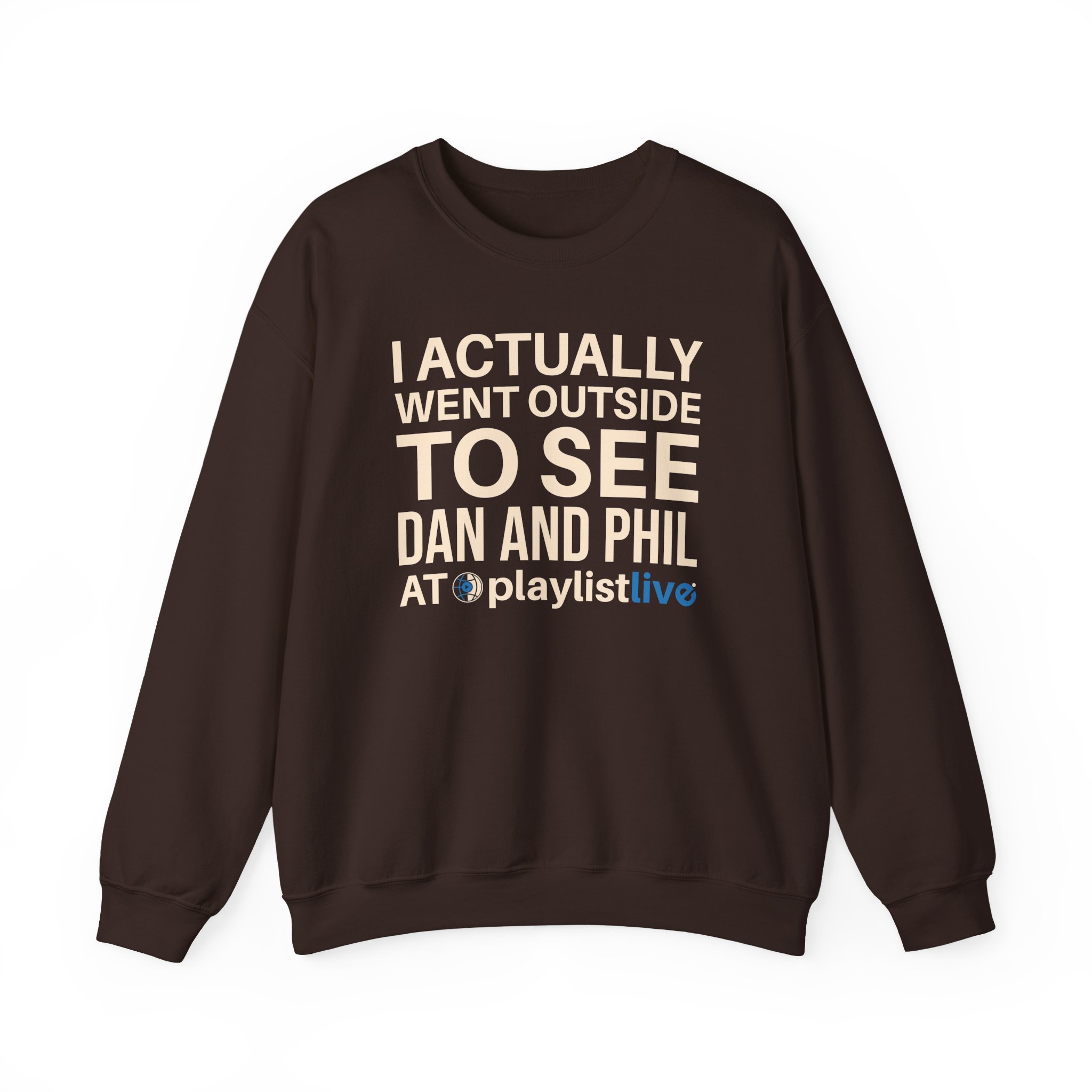 Dan and Phil Actually Went Outside to See Dan and Phil at Playlist Live Unisex Heavy Blendâ„¢ Crewneck Sweatshirt