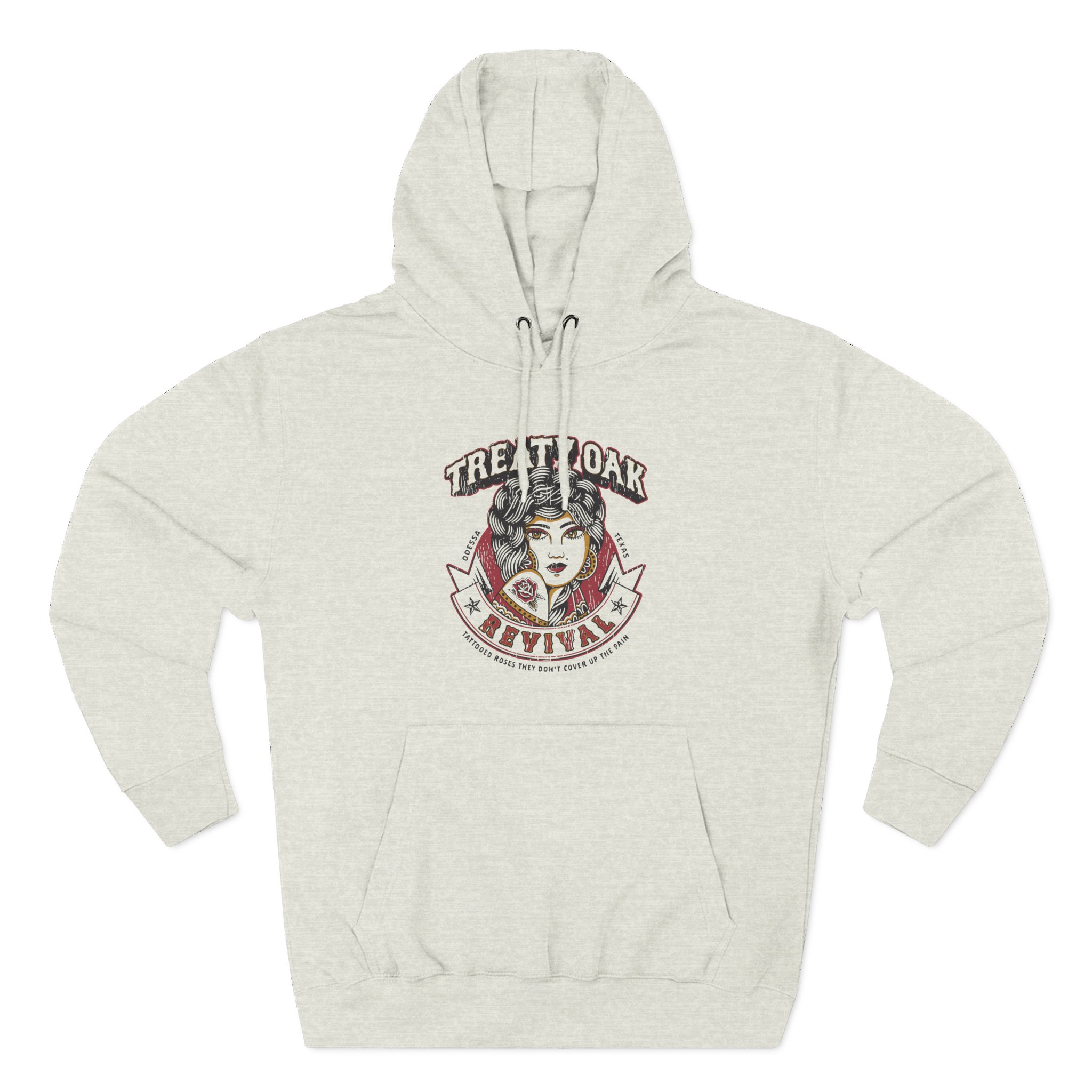 Treaty Oak Revival Rose Three-Panel Fleece Hoodie