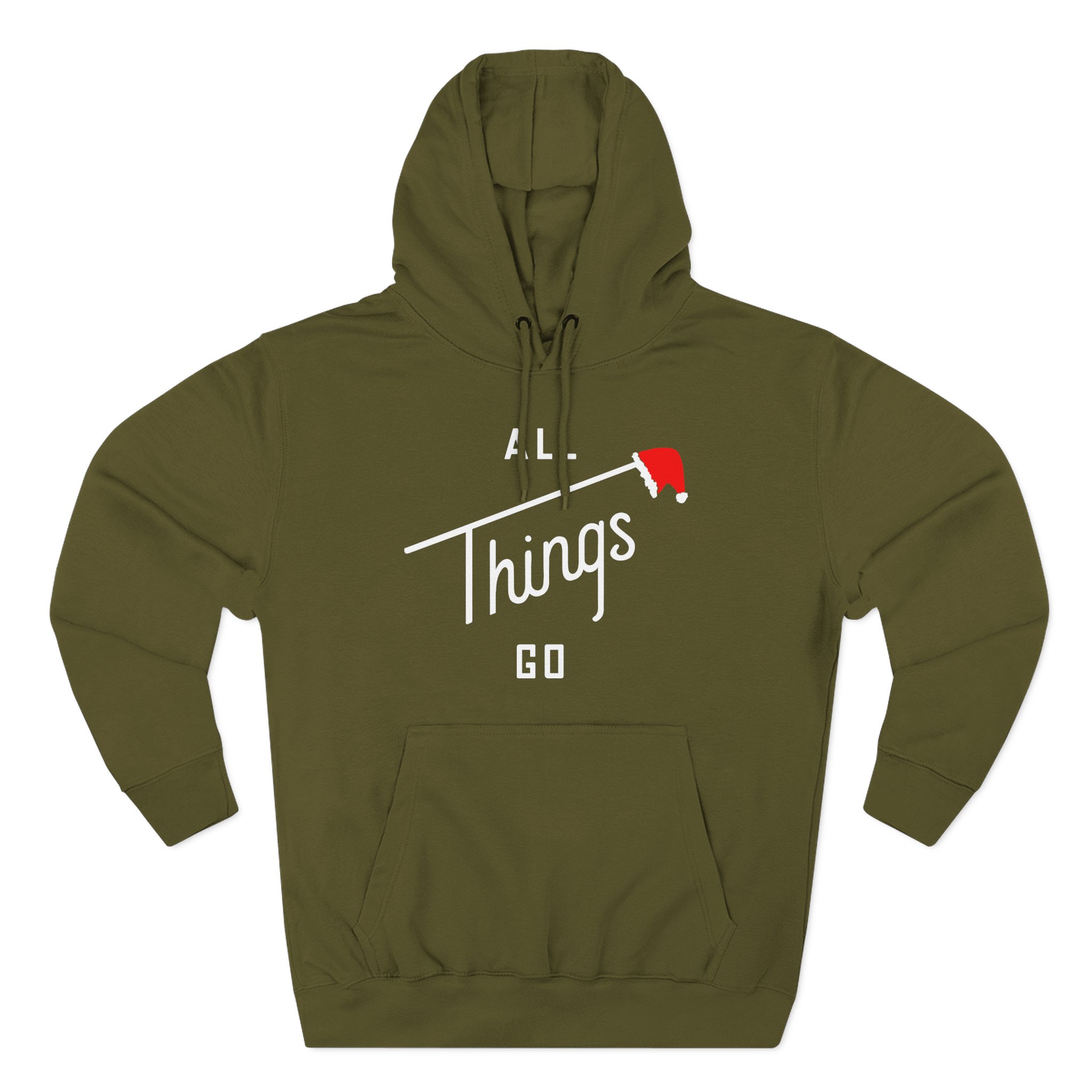 All Things Go Crismistmas Three-Panel Fleece Hoodie