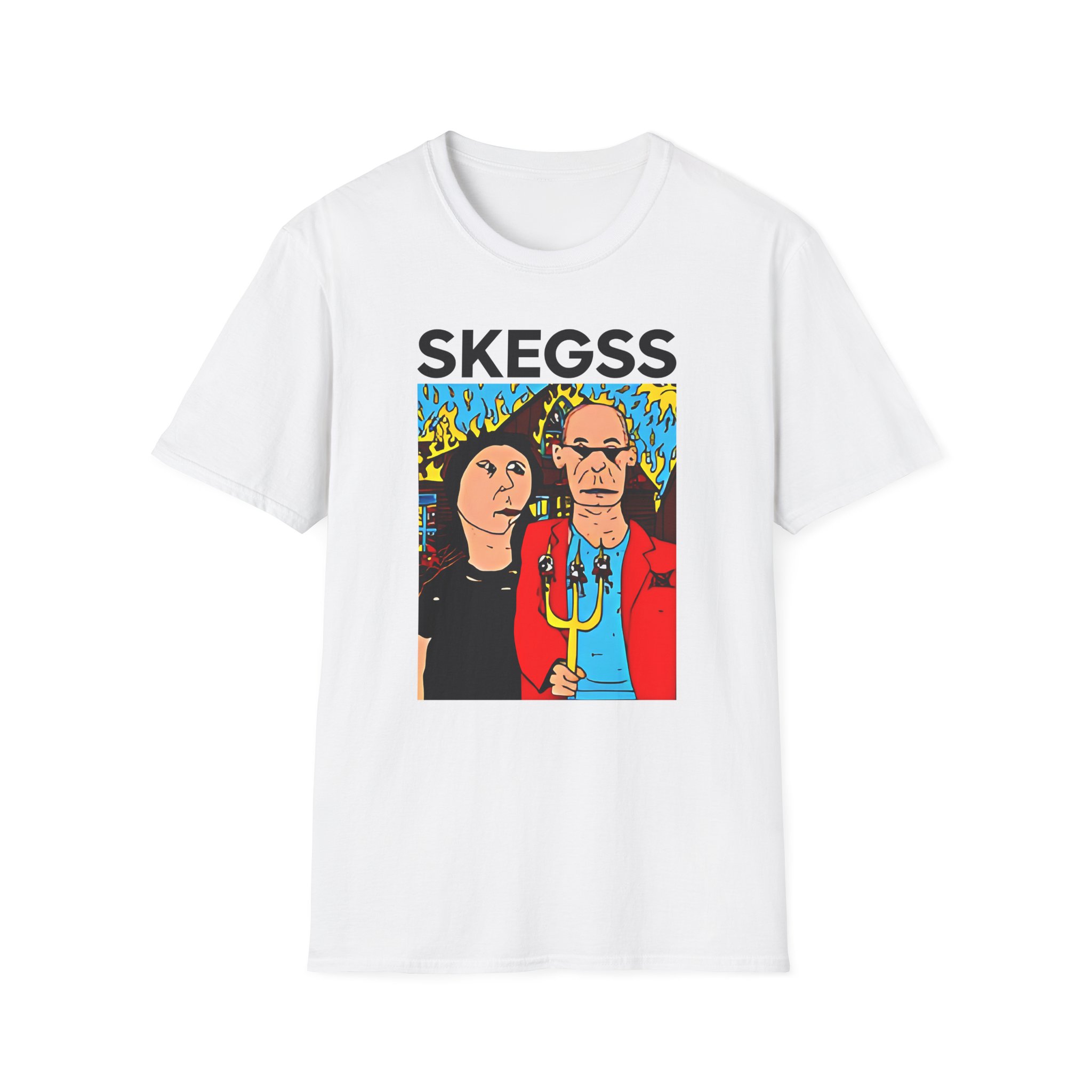 Skegss Gothic America Unisex Softstyle T-Shirt