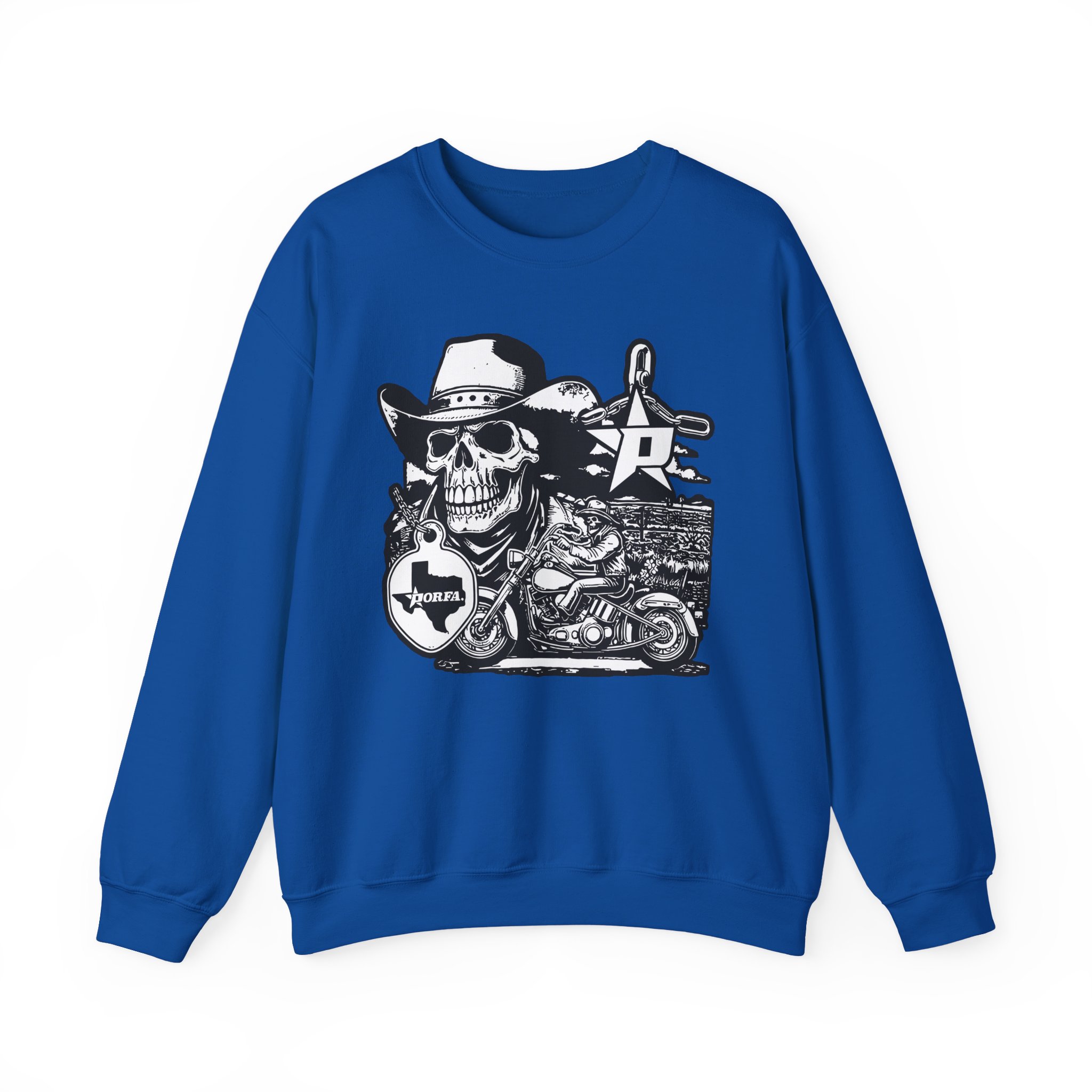 Porfa Texas Ride Unisex Heavy Blendâ„¢ Crewneck Sweatshirt