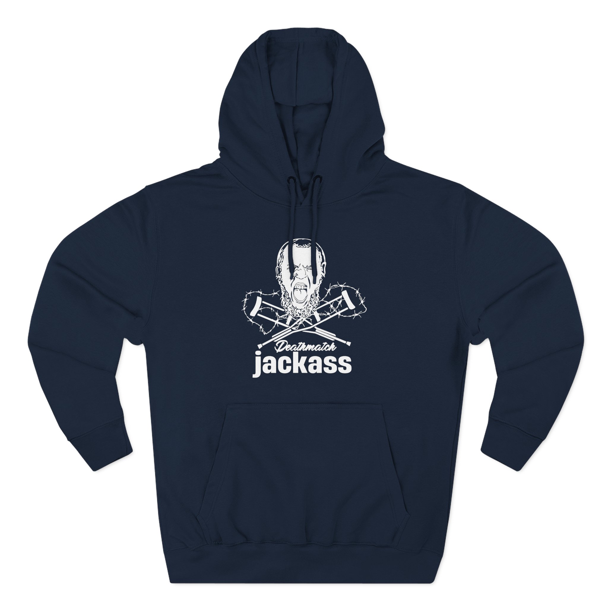 Dale Patricks-deathmatch Jackass Three-Panel Fleece Hoodie