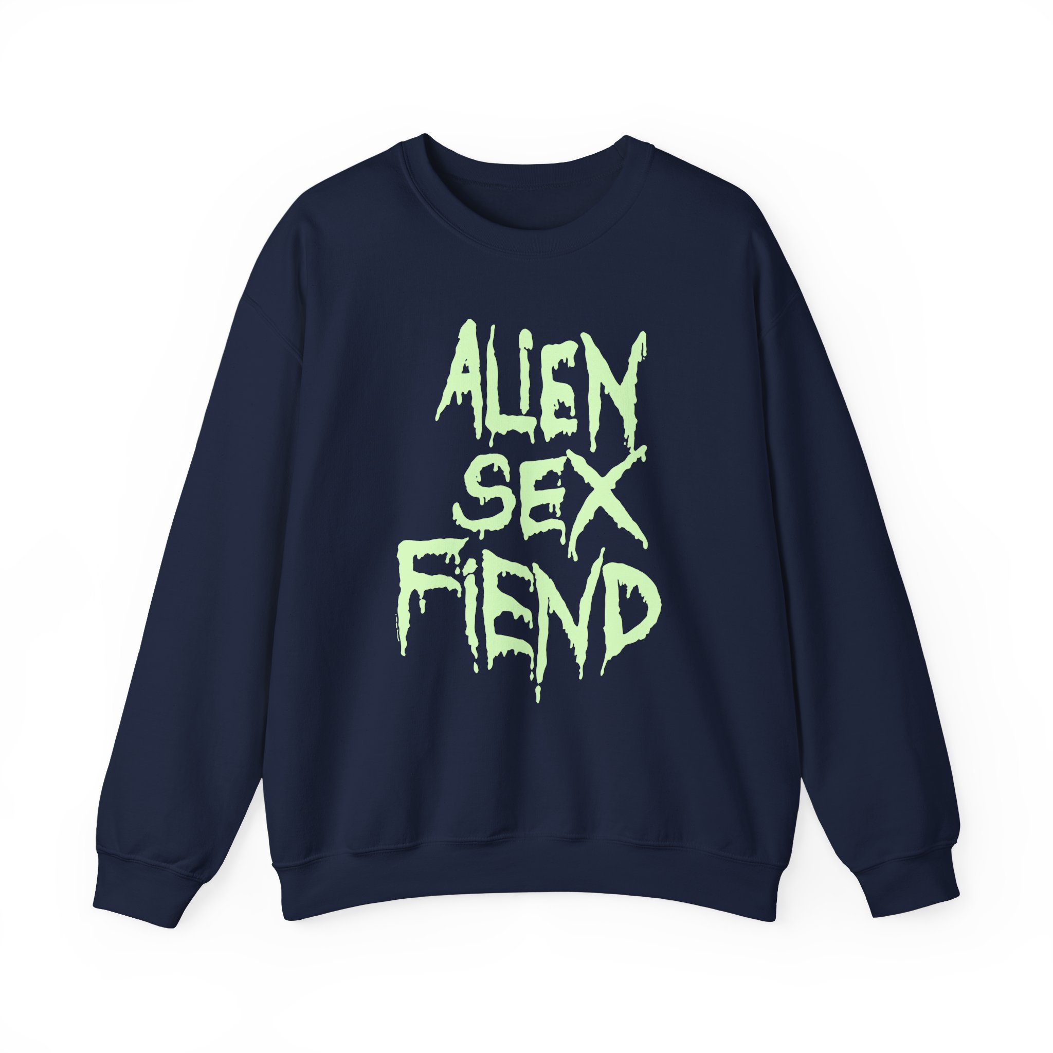 Alien Sex Fiend Glow in the Dark Unisex Heavy Blendâ„¢ Crewneck Sweatshirt
