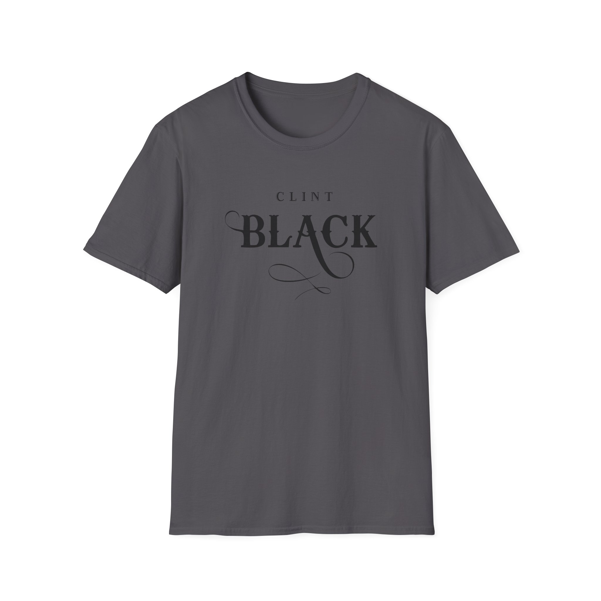 Clint Black Logo Espresso Unisex Softstyle T-Shirt