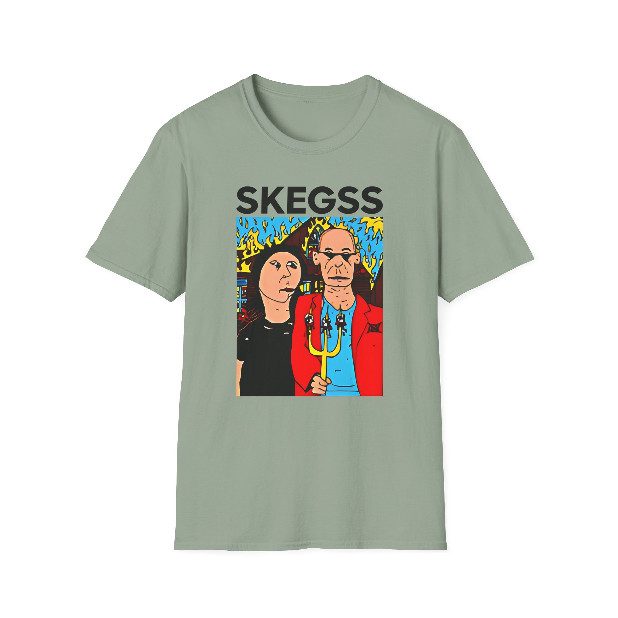 Skegss Gothic America Unisex Softstyle T-Shirt