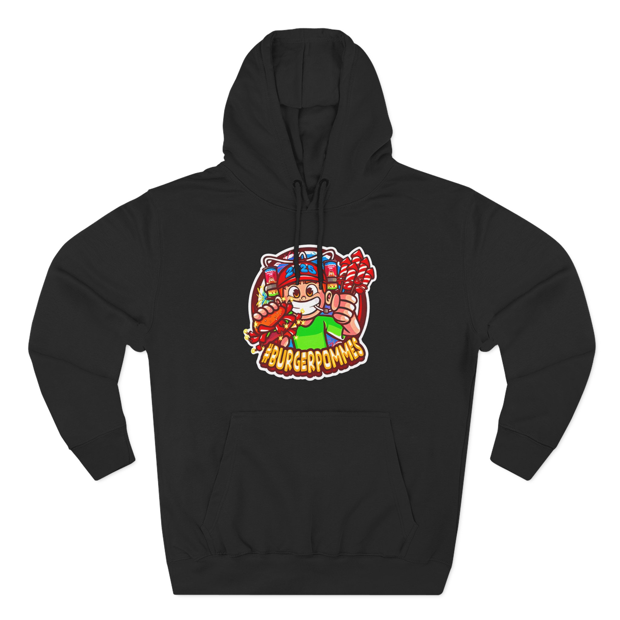 Burger Pommes Three-Panel Fleece Hoodie