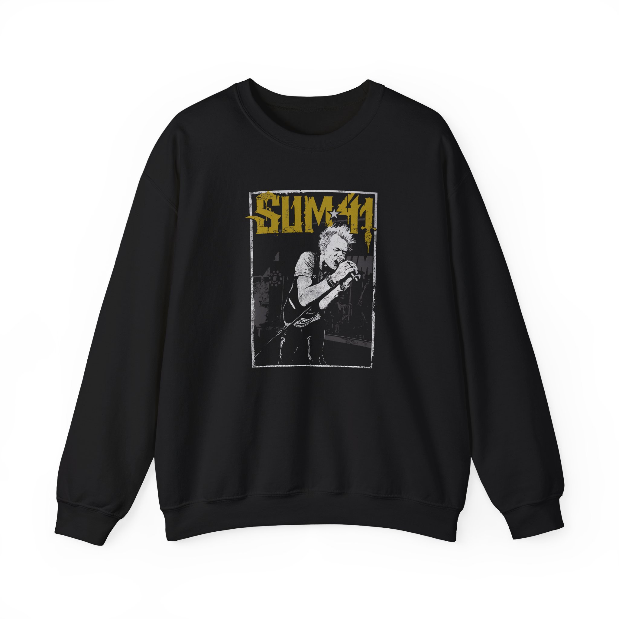 Sum 41 Illustrated Live Shot Unisex Heavy Blendâ„¢ Crewneck Sweatshirt