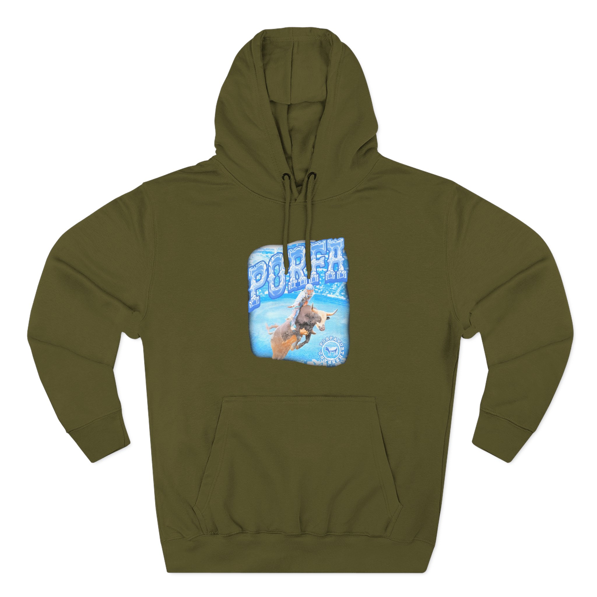 Porfa Rodeo Por Favor Three-Panel Fleece Hoodie