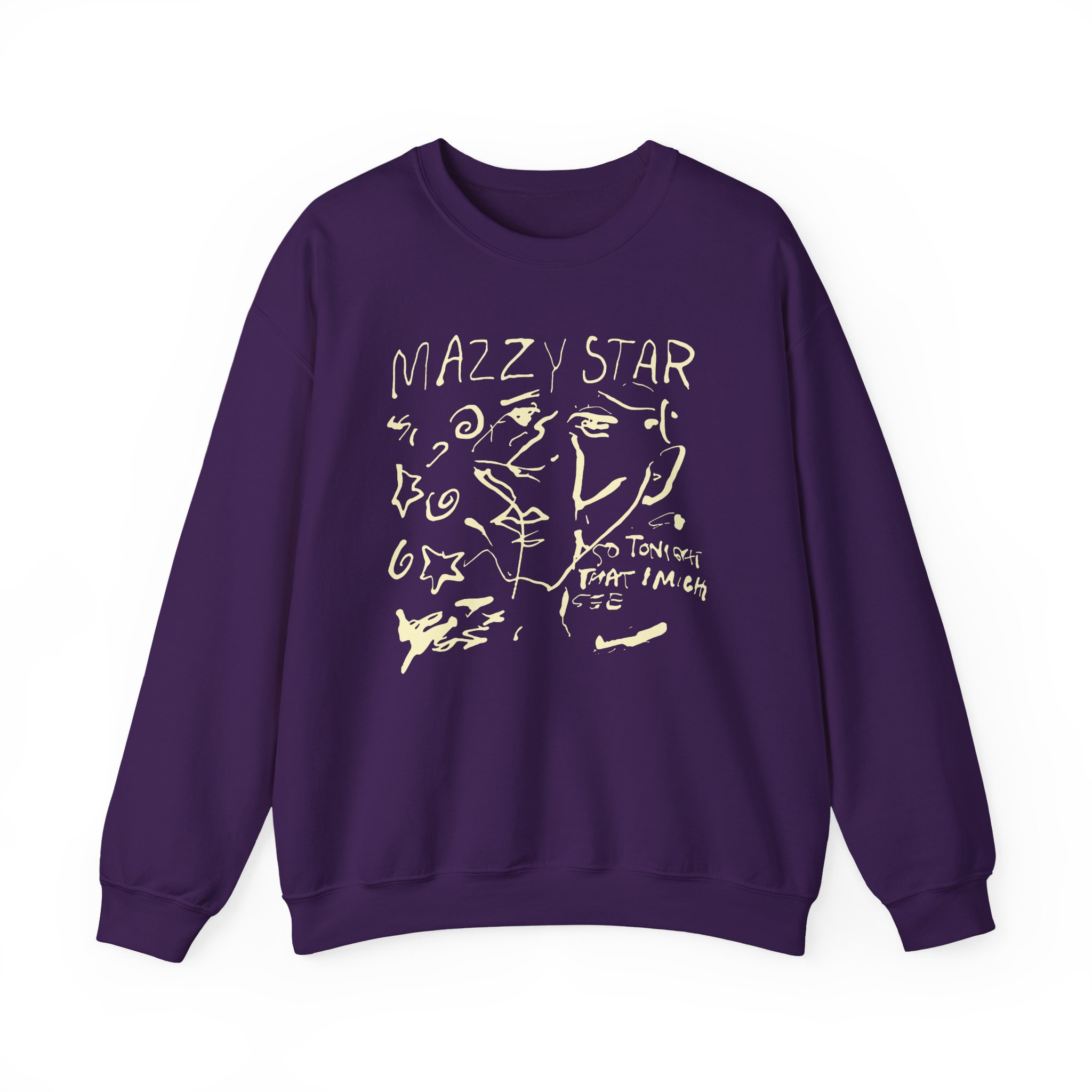 Binchtopia Max Wearing Mazzy Star 90s Unisex Heavy Blendâ„¢ Crewneck Sweatshirt