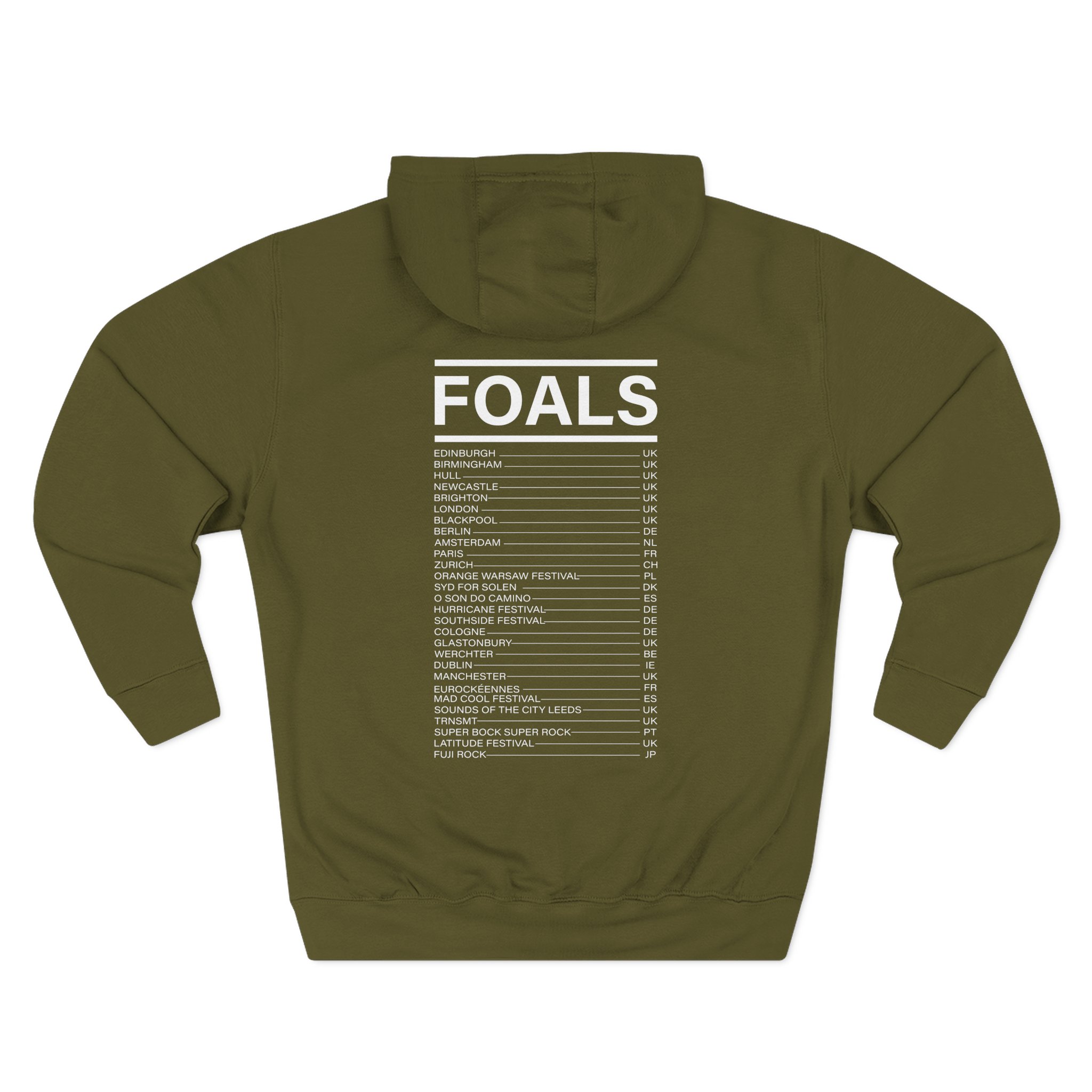 Foals Red Rose Three-Panel Fleece Hoodie