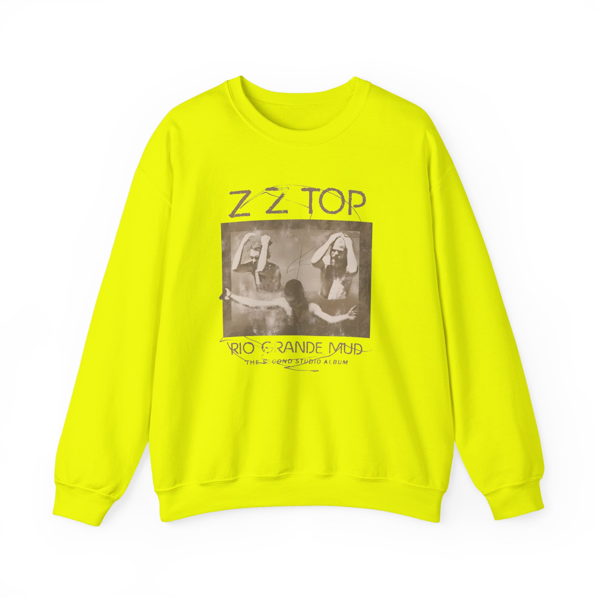 Zz Top Rio Grande Mud Unisex Heavy Blendâ„¢ Crewneck Sweatshirt