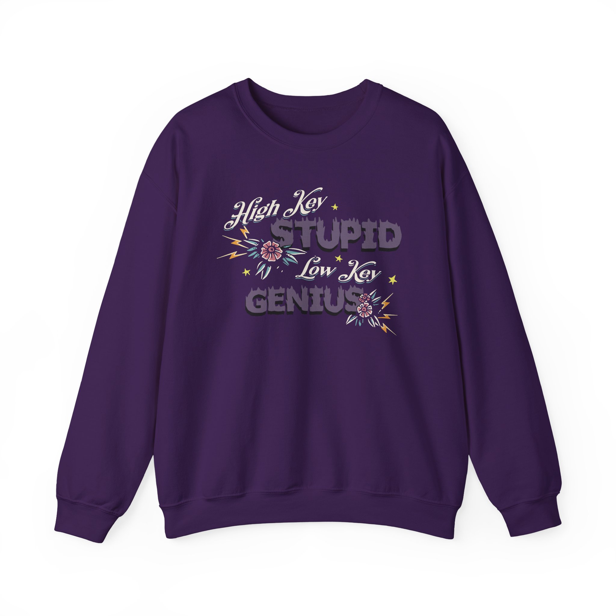Kallmekris High Key Stupid Genius Unisex Heavy Blendâ„¢ Crewneck Sweatshirt