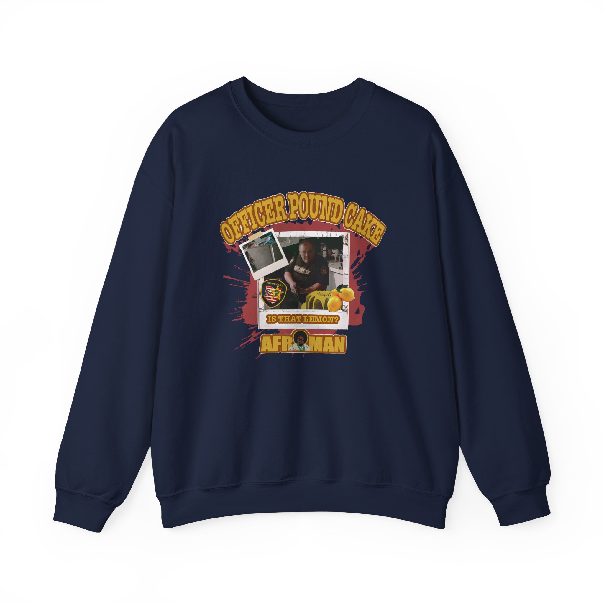 Afroman Officer Pound Cake Unisex Heavy Blendâ„¢ Crewneck Sweatshirt