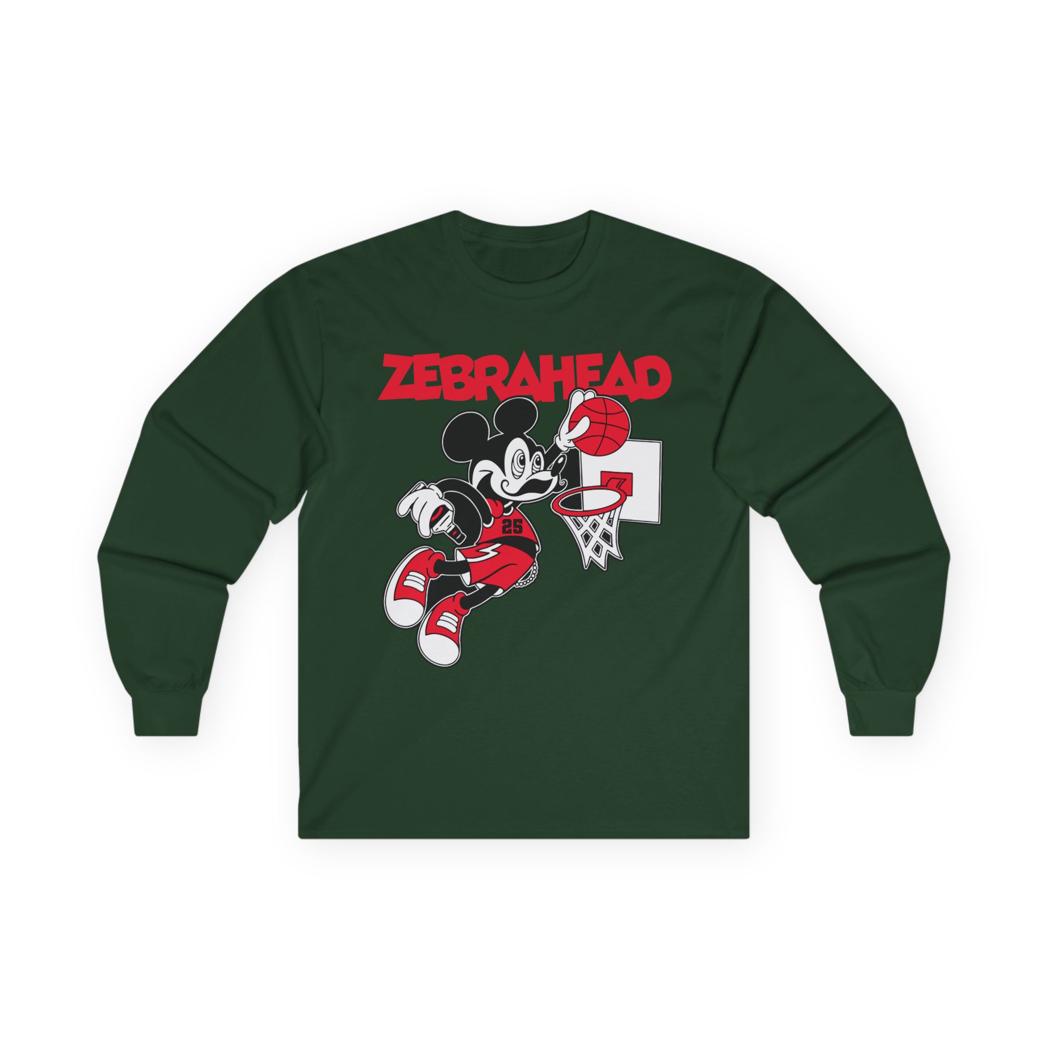 Zebrahead Mickey Unisex Ultra Cotton Long Sleeve Tee