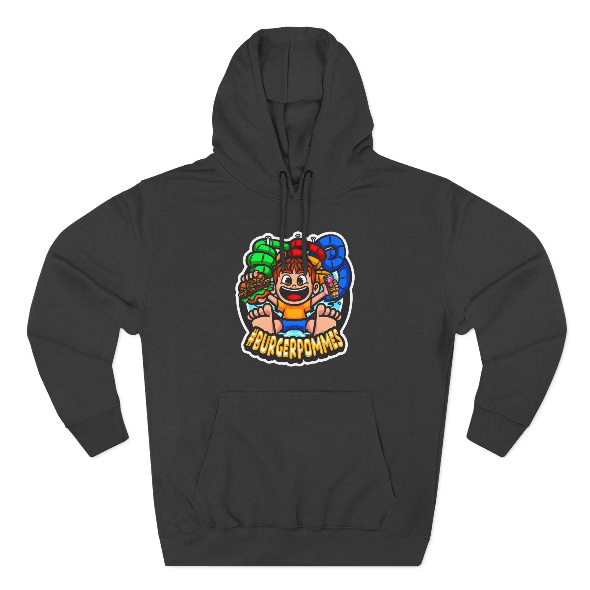 Burger Pommes Three-Panel Fleece Hoodie