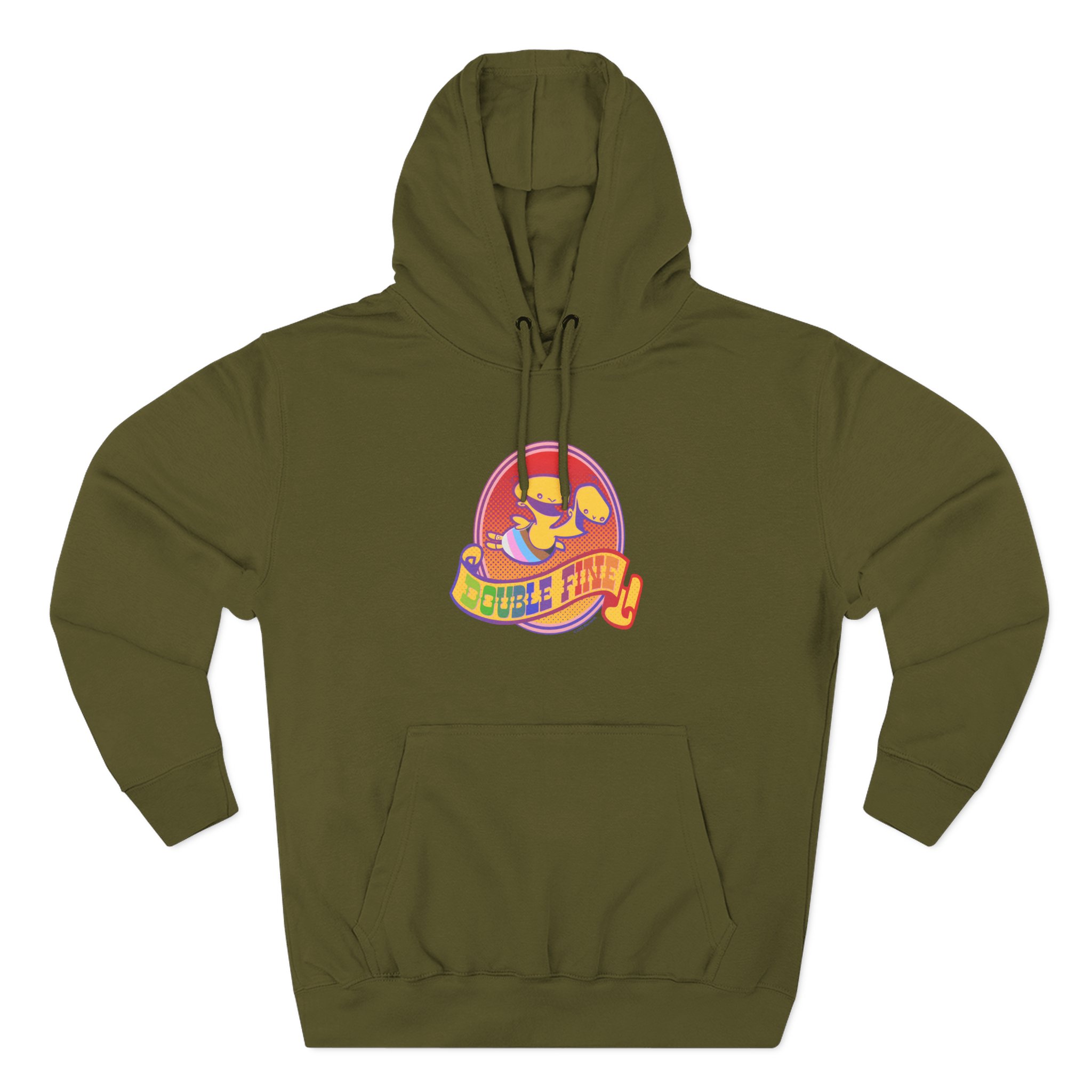 Double Fine Pride Three-Panel Fleece Hoodie