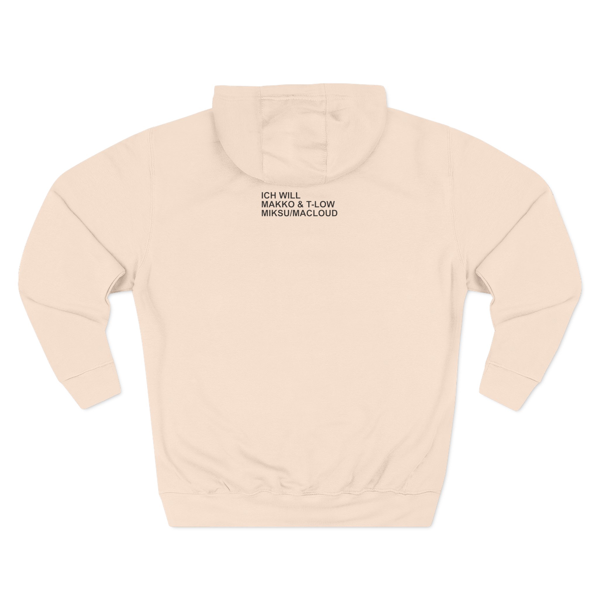 Makko Three-Panel Fleece Hoodie