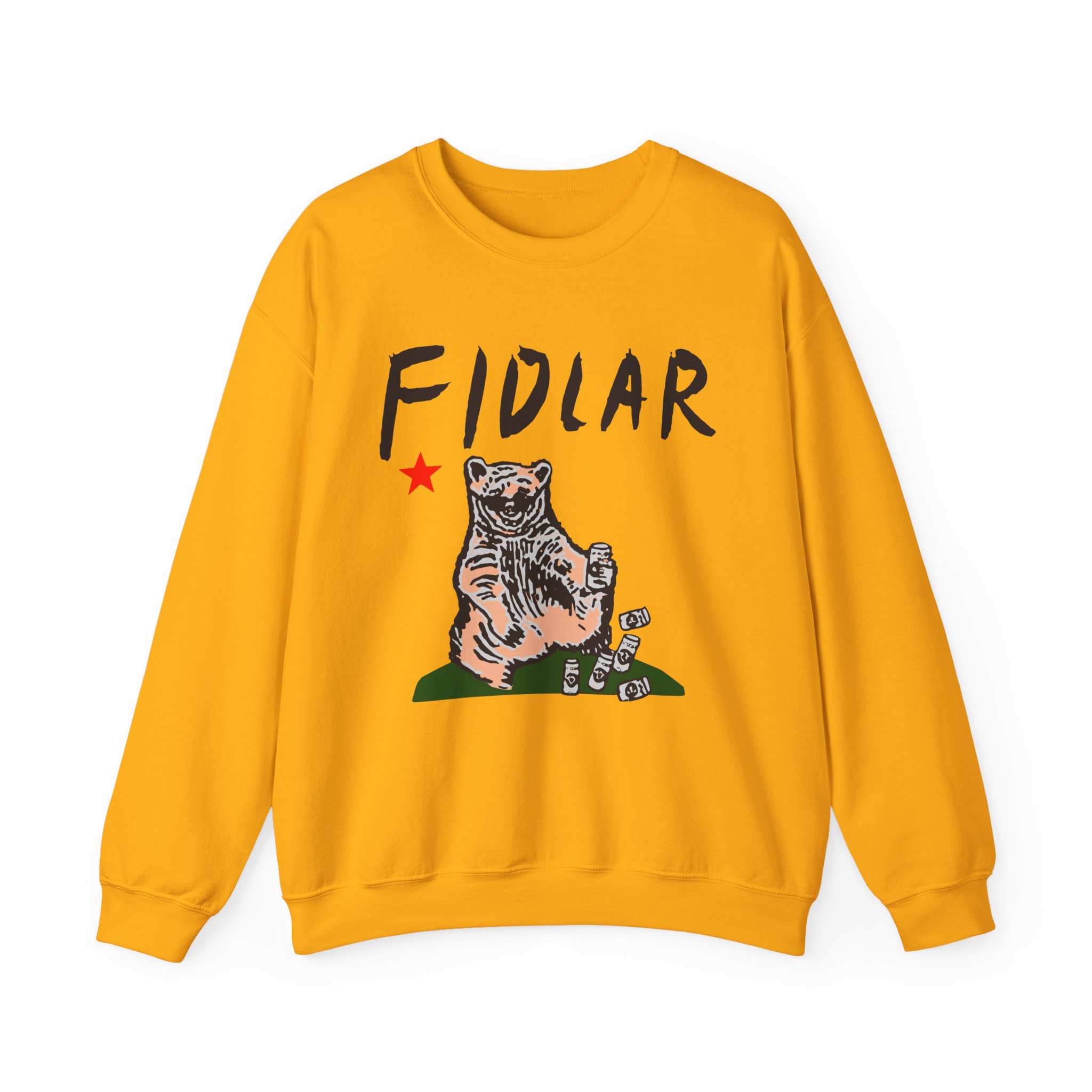 California Bear Drink Cheap Beer Fidlar Unisex Heavy Blendâ„¢ Crewneck Sweatshirt