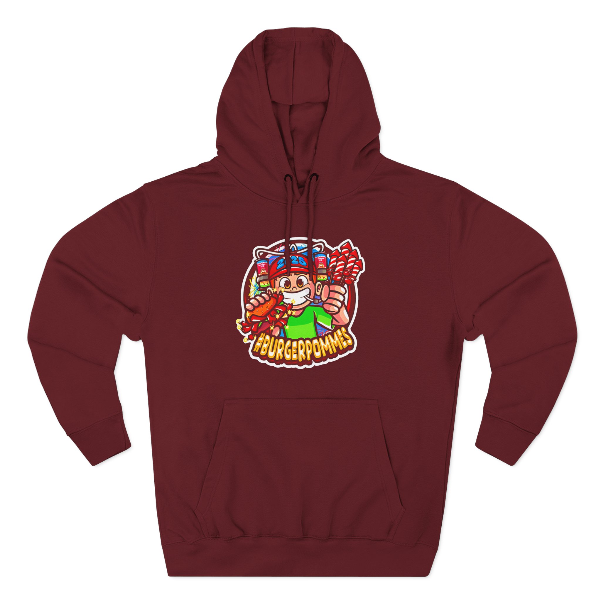 Burger Pommes Three-Panel Fleece Hoodie